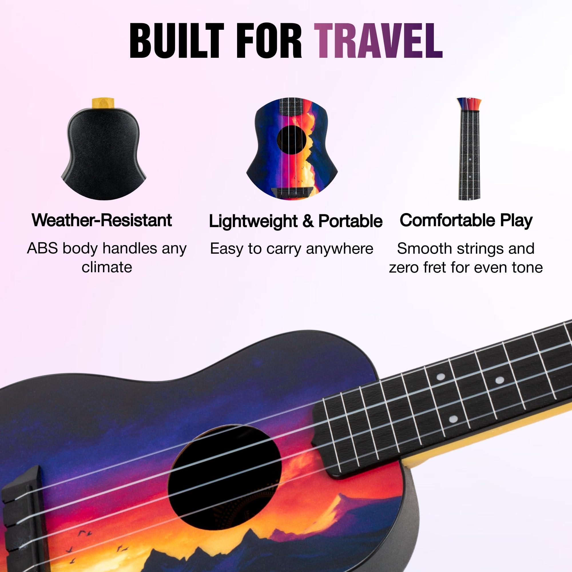 Flight Elise Ecklund Sunset Soprano 4-String Ukulele (TUS EE) - Image 5