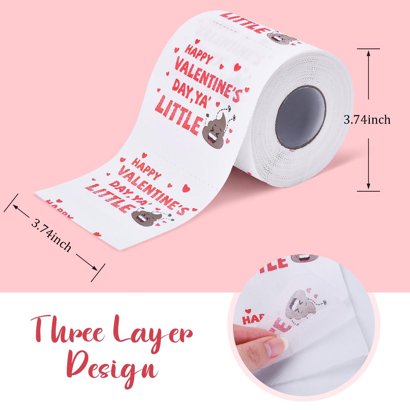 Valentines Gifts for Him Her, Romantic Novelty Gifts Toilet Paper, Funny Gag Gifts for Adults Men Women Boyfriend Girlfriend, Valentines Decor/Decorations for Party Supplies Valentine's Christmas - Image 2