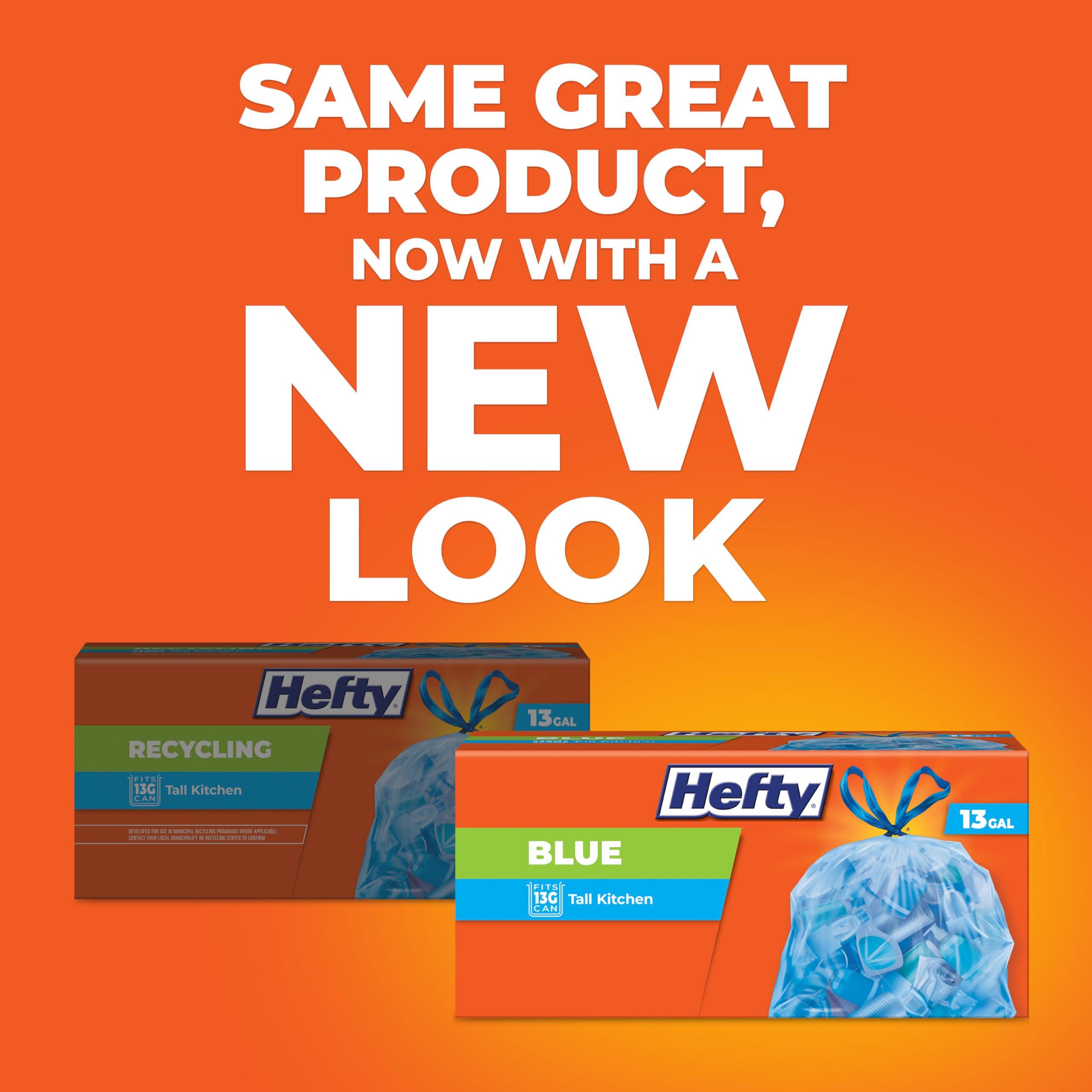 Hefty Blue Trash Bags, Blue, 13 Gallon, 60 Count - Image 3
