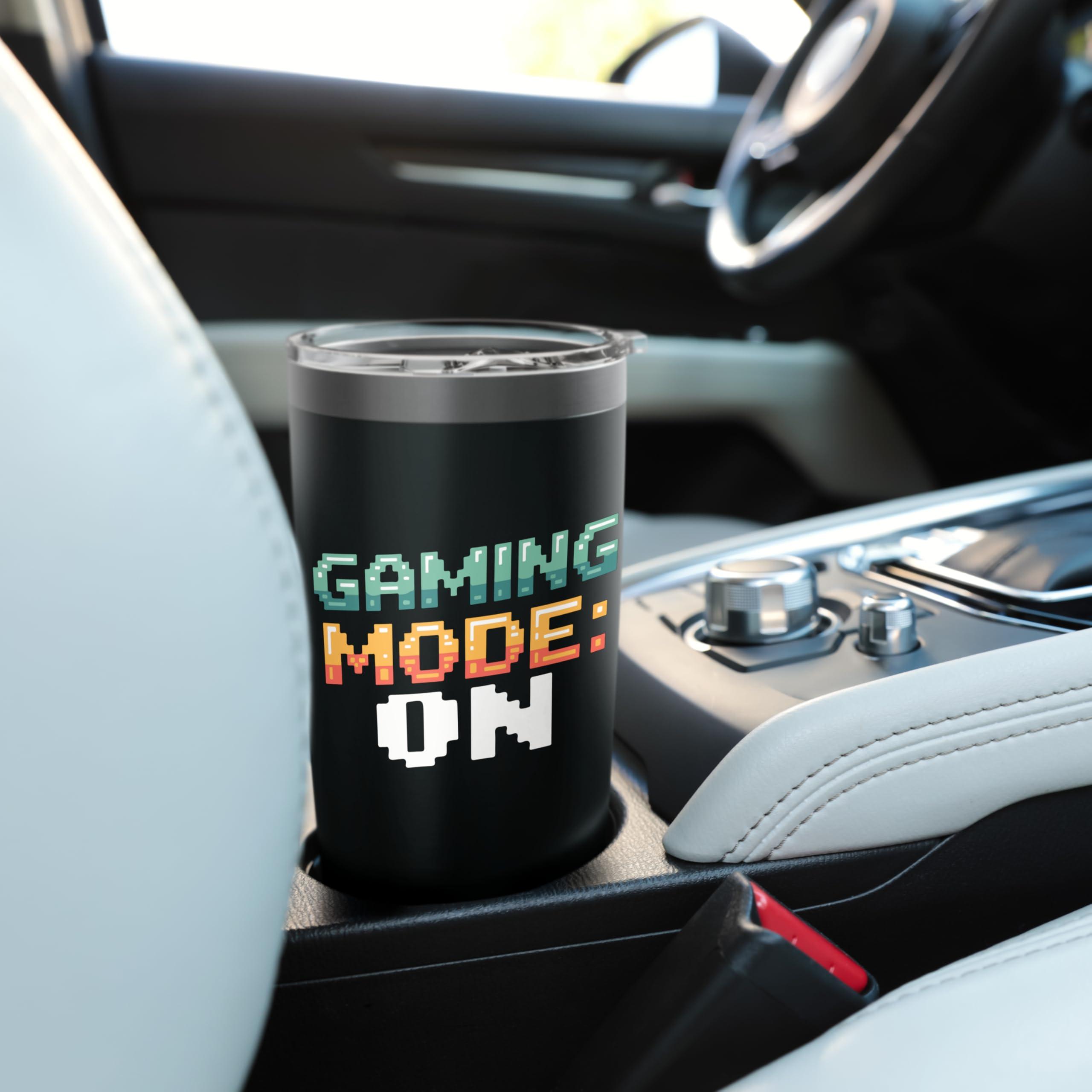 Gaming Mode On Funny Gamer Men Boys Kids Stainless Steel Insulated Tumbler - Image 2