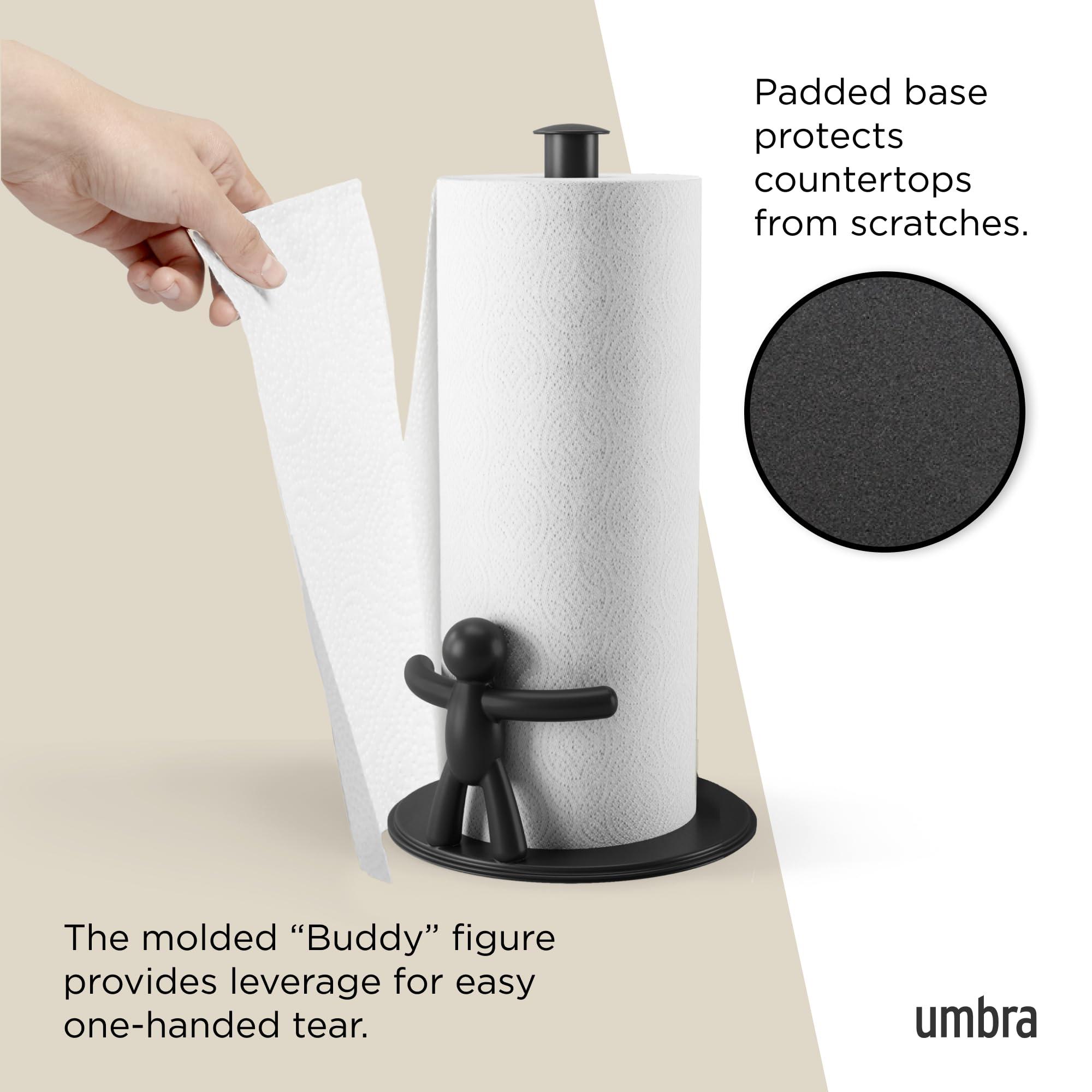Umbra Buddy Counter Top Paper Towel Holder Black - Image 4