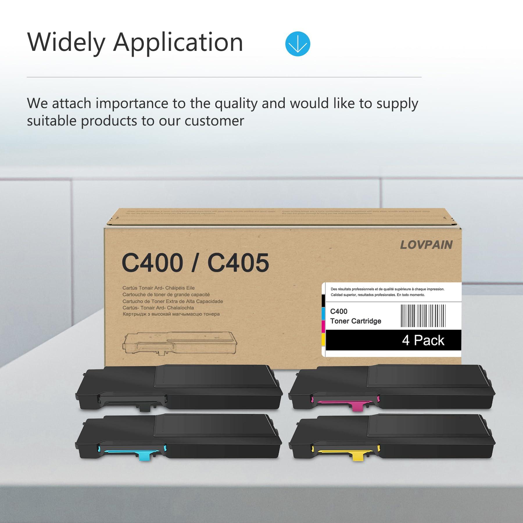 VersaLink C400/C405 High Capacity Toner Cartridge (4 Pack, 1BK/1C/1M/1Y) - Lovpa 106R03512 106R03514 106R03515 106R03513 Toner Replacement for Xerox VersaLink C400 C400D C400DN C405 C405DN Printer - Image 5