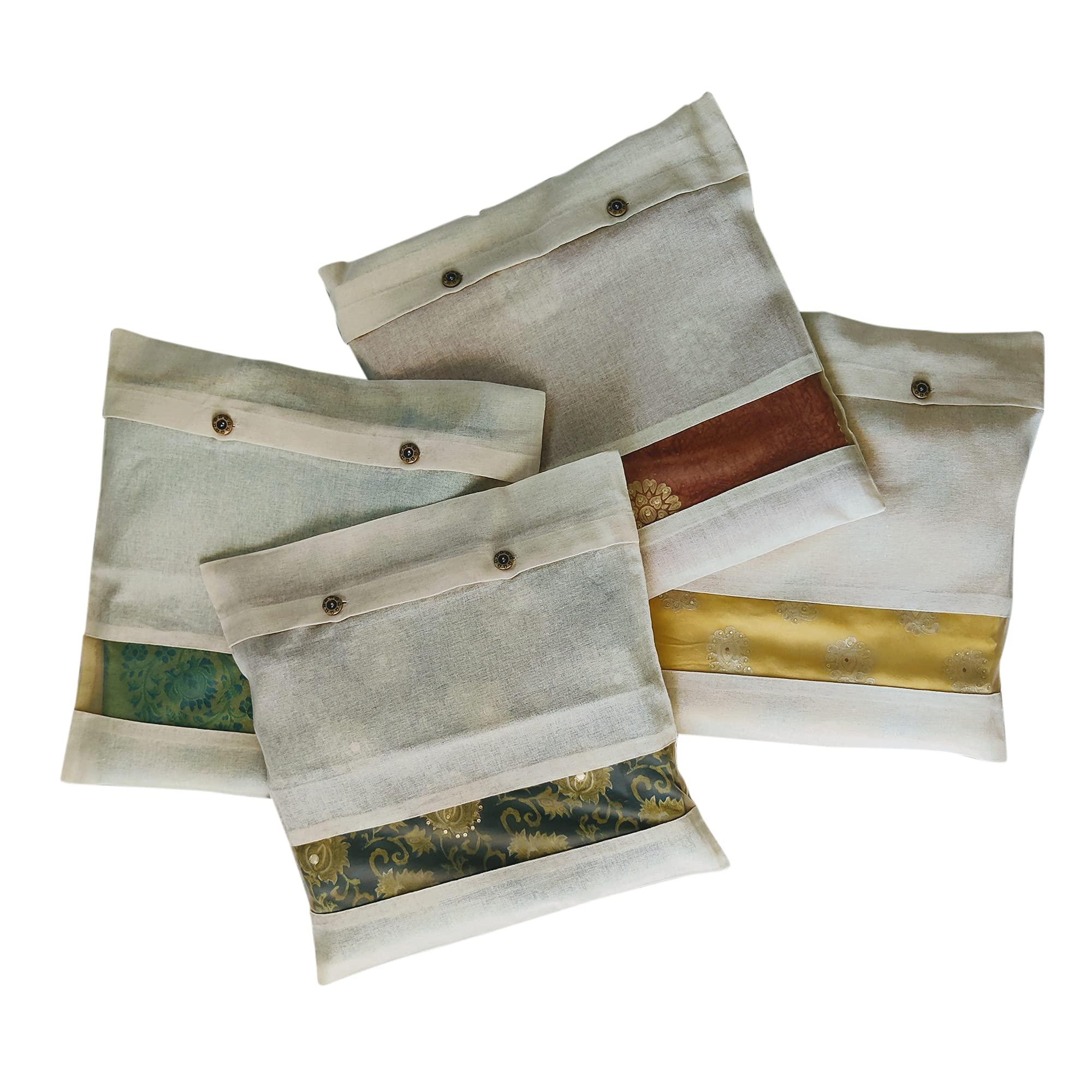 Garment Closet Off-White Bags: Premium Cotton Saree Covers with Net Window