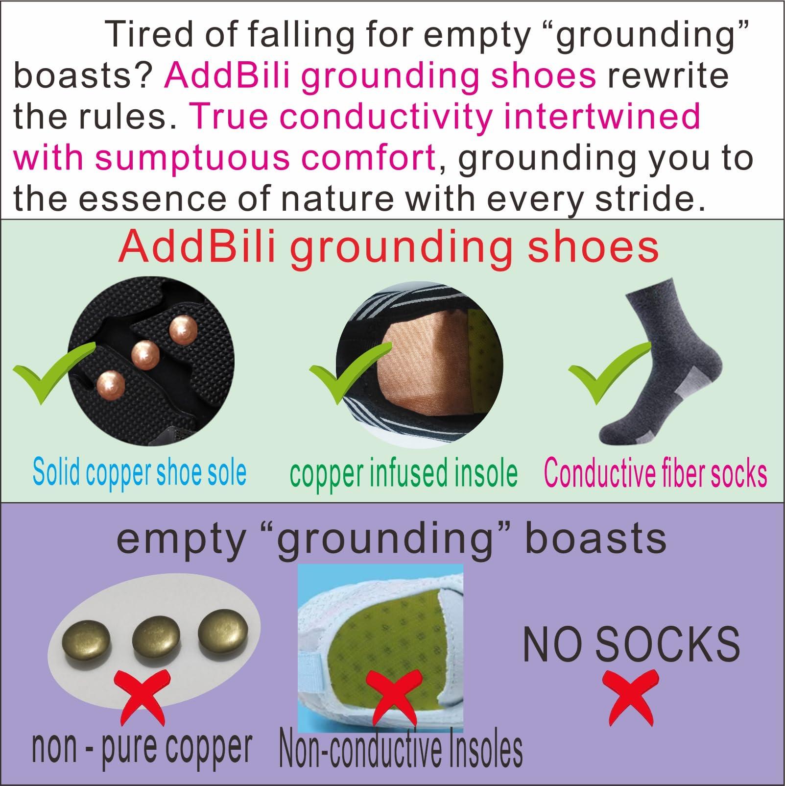 AddBili Grounding Shoes with Copper Grounded Footwear Barefoot Shoes Effectively Soft Comfortable - Image 2