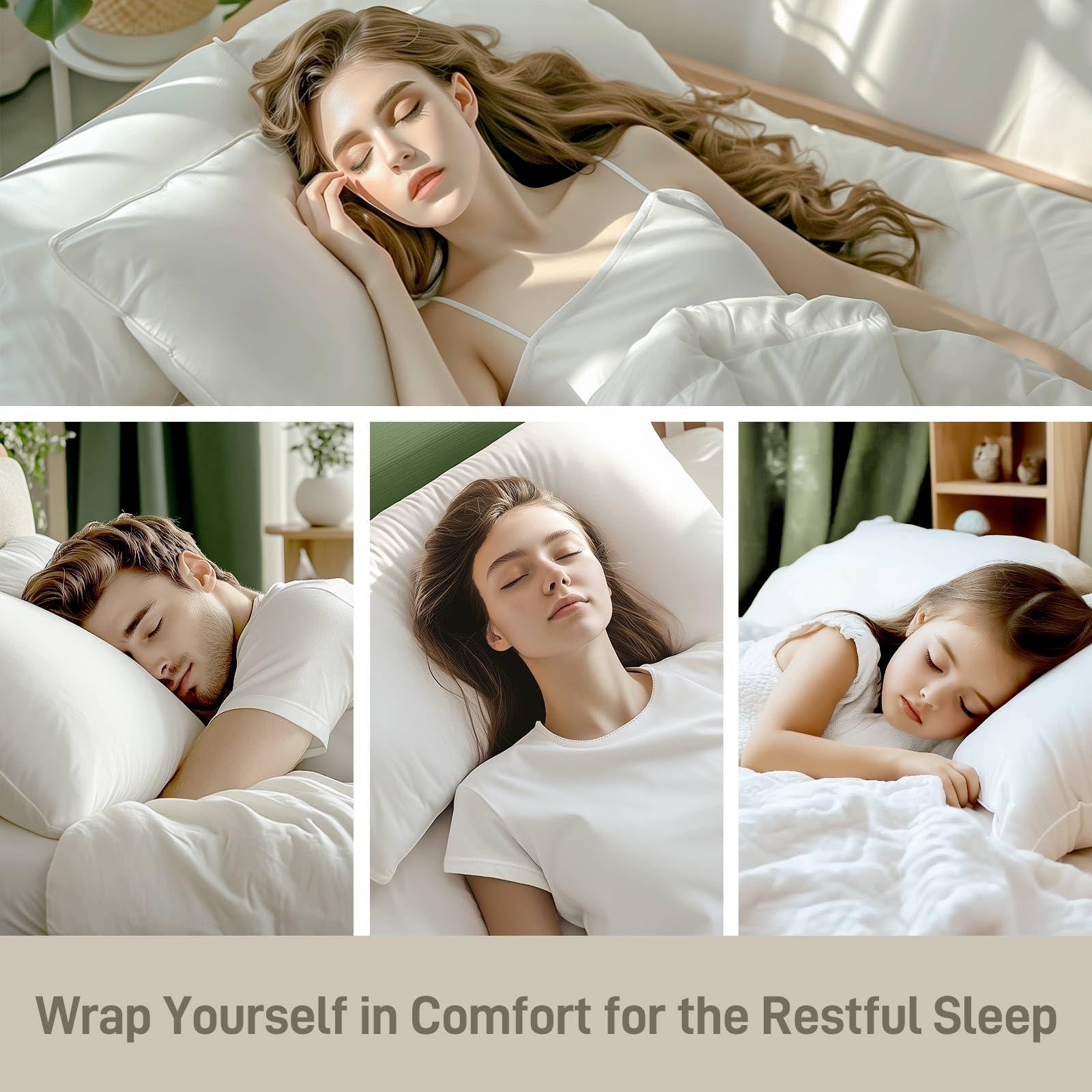 Hypoallergenic Viscose from Bamboo Soft Pillows with Down Alternative Filling, King Size set of 2, Moisture-Wicking, Luxury Hotel Quality, Ideal for Back And Stomach Sleeper, Oeko-Tex Certified - Image 7