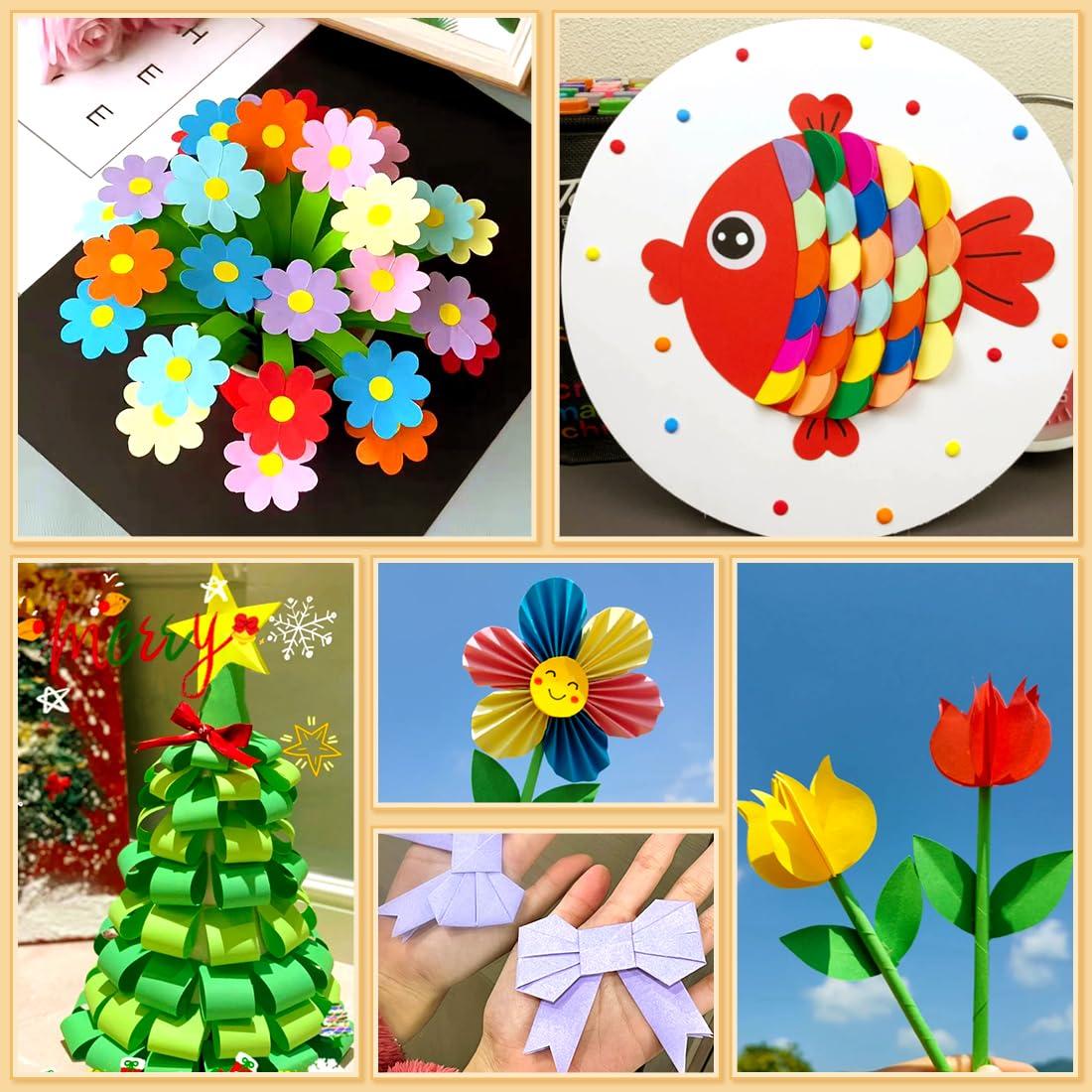 Praisebank Origami Pack, 220pcs 17 Colors, 6x6 inch, Double Sided, Includes Guide - Image 6