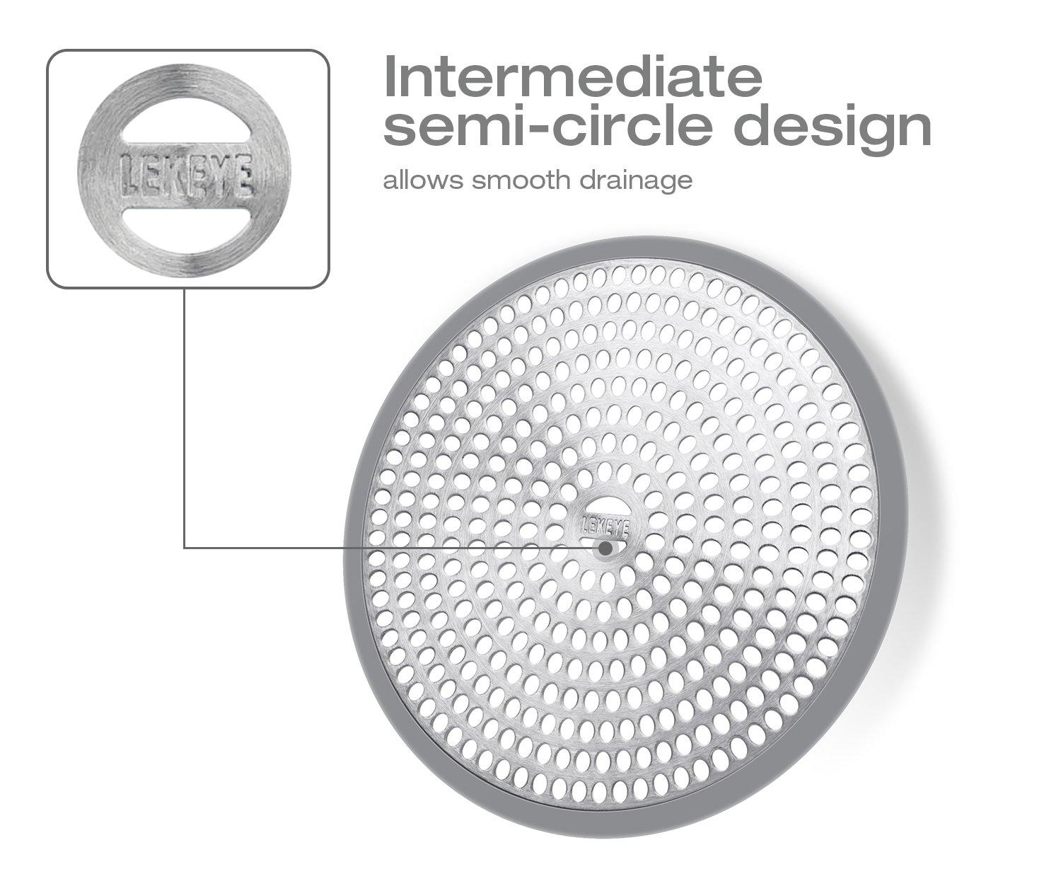 LEKEYE Shower Drain Hair Catcher/Strainer/Stainless Steel and Silicone - Image 6