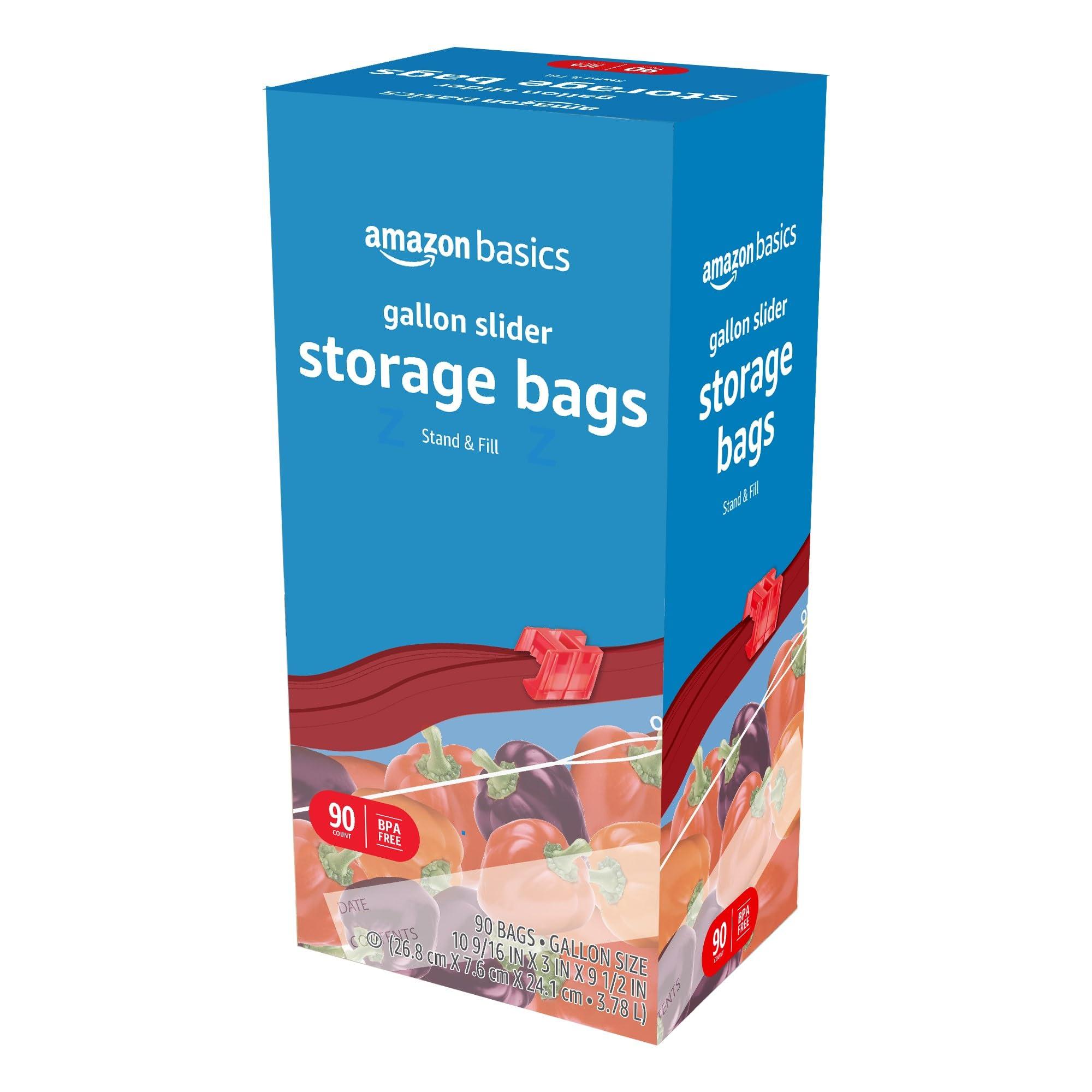 Amazon Basics Slider Gallon Food Storage Bags, BPA Free, 90 Count - Image 5