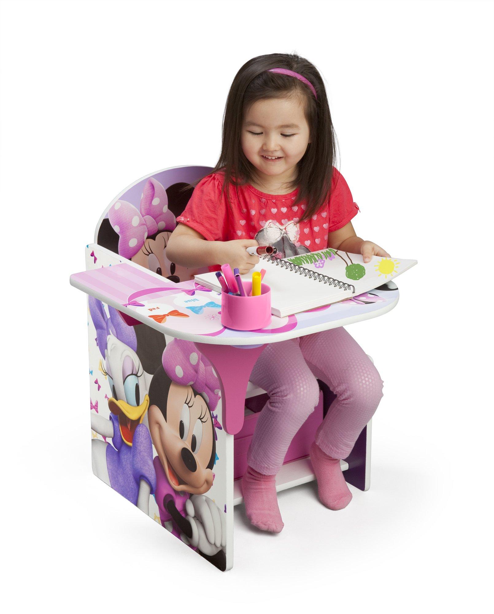 Delta Children Chair Desk With Storage Bin, Disney Minnie Mouse - Image 6
