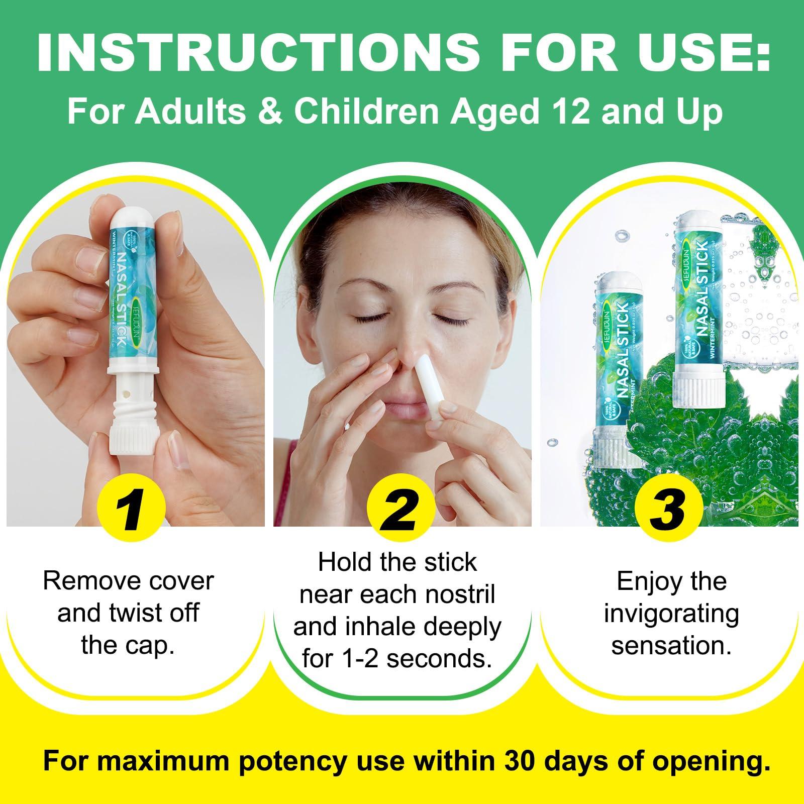 NIFEISHI Nasal Stick Boost Energy Set, Nose Inhaler Stick, Nasal Stick Inhaler for Daily Refreshment, Natural Mint Nasal Sticks for Breathing, 4pcs - Image 7