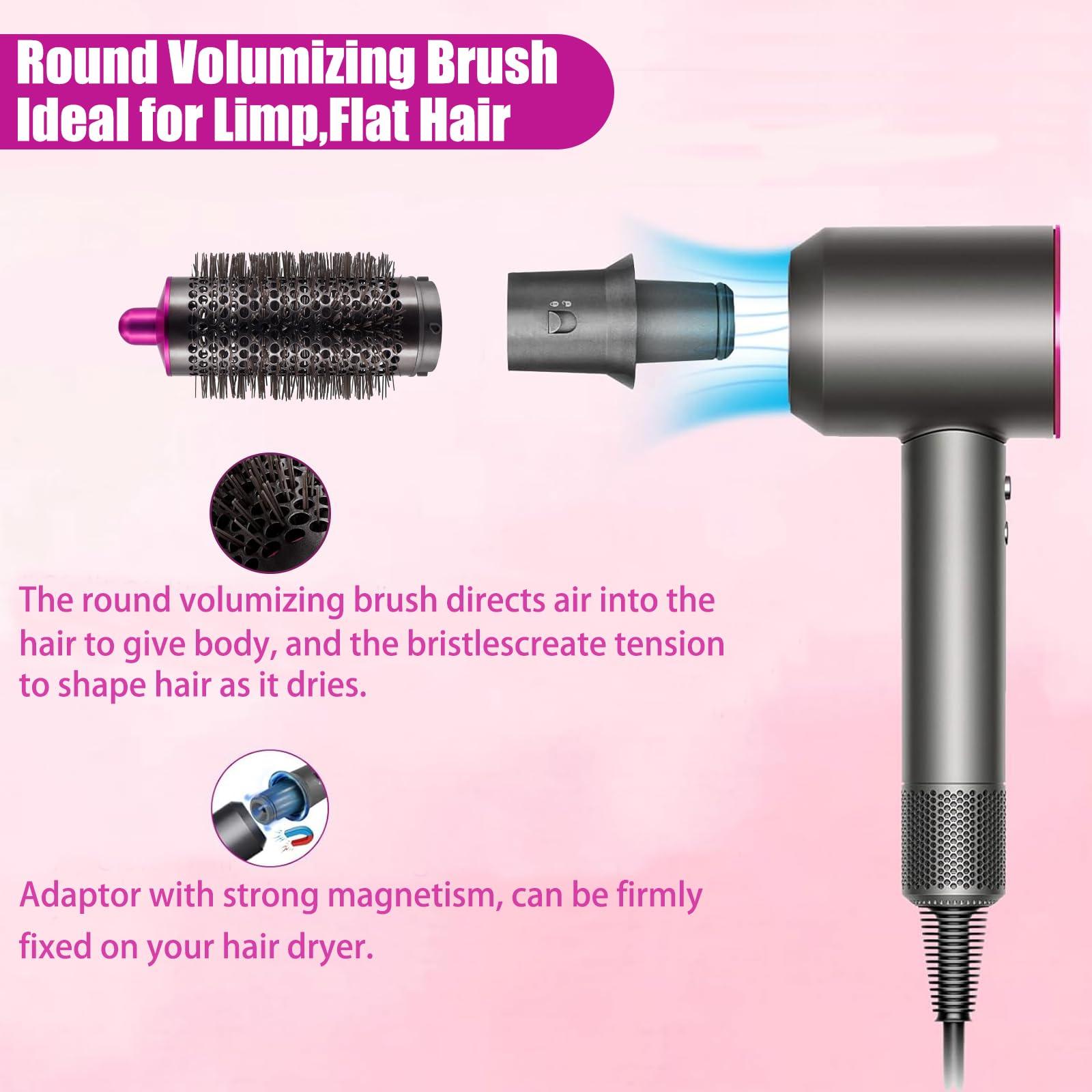 Hair Curling Barrel Volumizing Brush Attachments with Adaptor for Dyson Hair Dryer Converting to Hair Styler, for Dyson for Airwrap Styler - Image 4