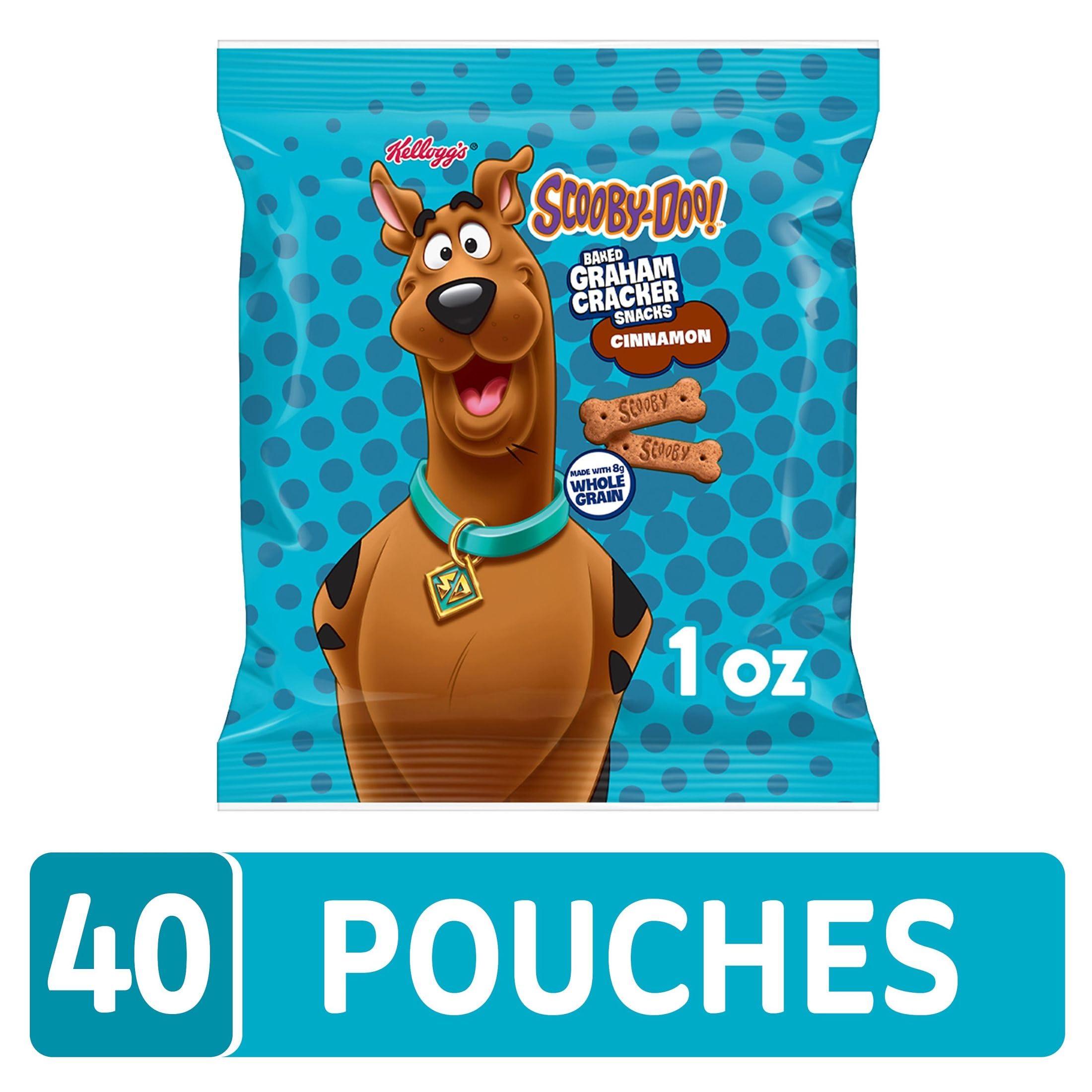 Kellogg's SCOOBY-DOO! Baked Graham Cracker Snacks, Lunch Snacks, Snack Crackers, Cinnamon (40 Pouches) - Image 3