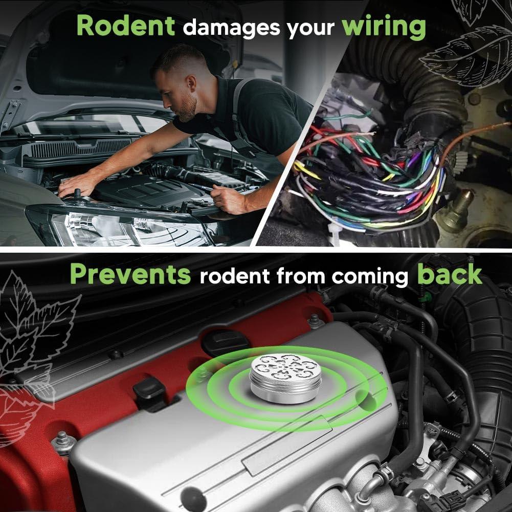 UDyoude Rodent Repellent for Car Engines, Mouse Repellents for Car, Pest Repellant, Cars Rodent Repellent Under Hood, Keeping Rodents Out of House, Peppermint to Repel Mice and Rat Repellent-2P - Image 3