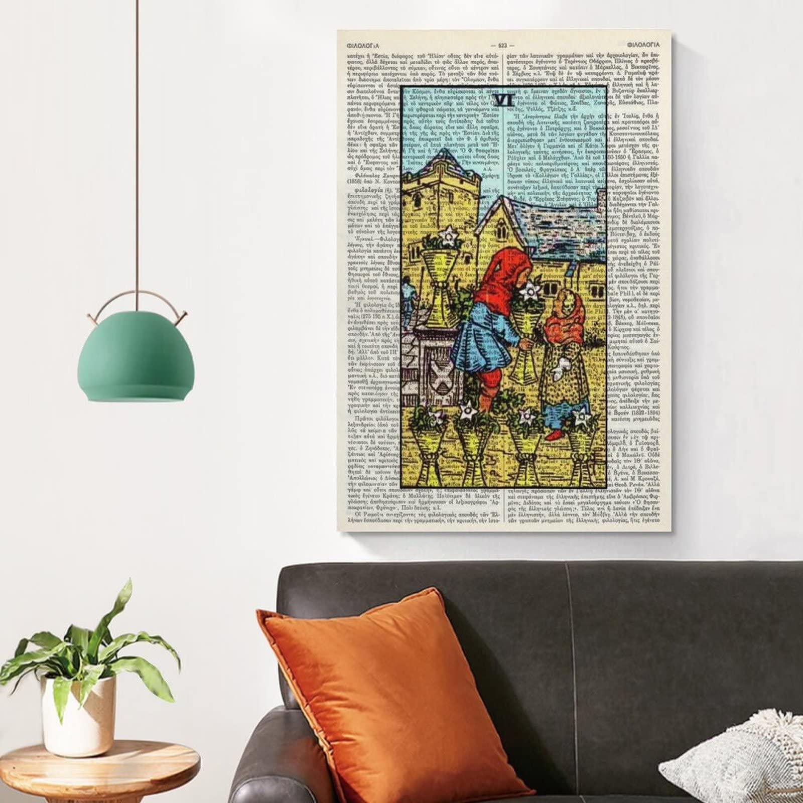 Six Cups Tarot Art Print Poster Tarot Gift Minor Arcana Canvas Art Poster and Wall Art Picture Print Modern Family Bedroom Decor Posters 20x30inch(50x75cm) - Image 4