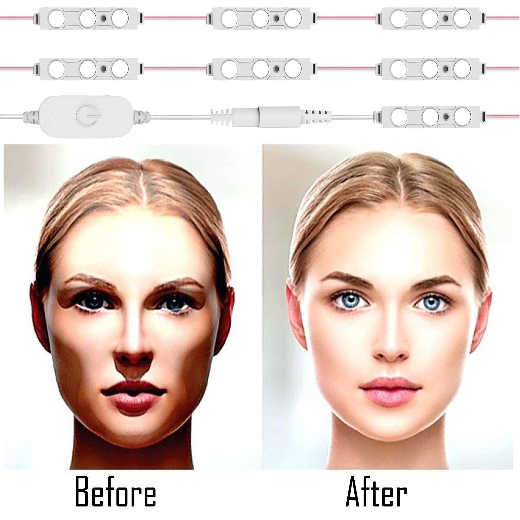 Silikang Led Mirror Lights for Vanity Make Up, 10ft Ultra Bright White LED, Dimmable Touch Control Dressing Strip Light, for Makeup Table & Bathroom, ETL Listed (Mirror Not Included) - Image 6