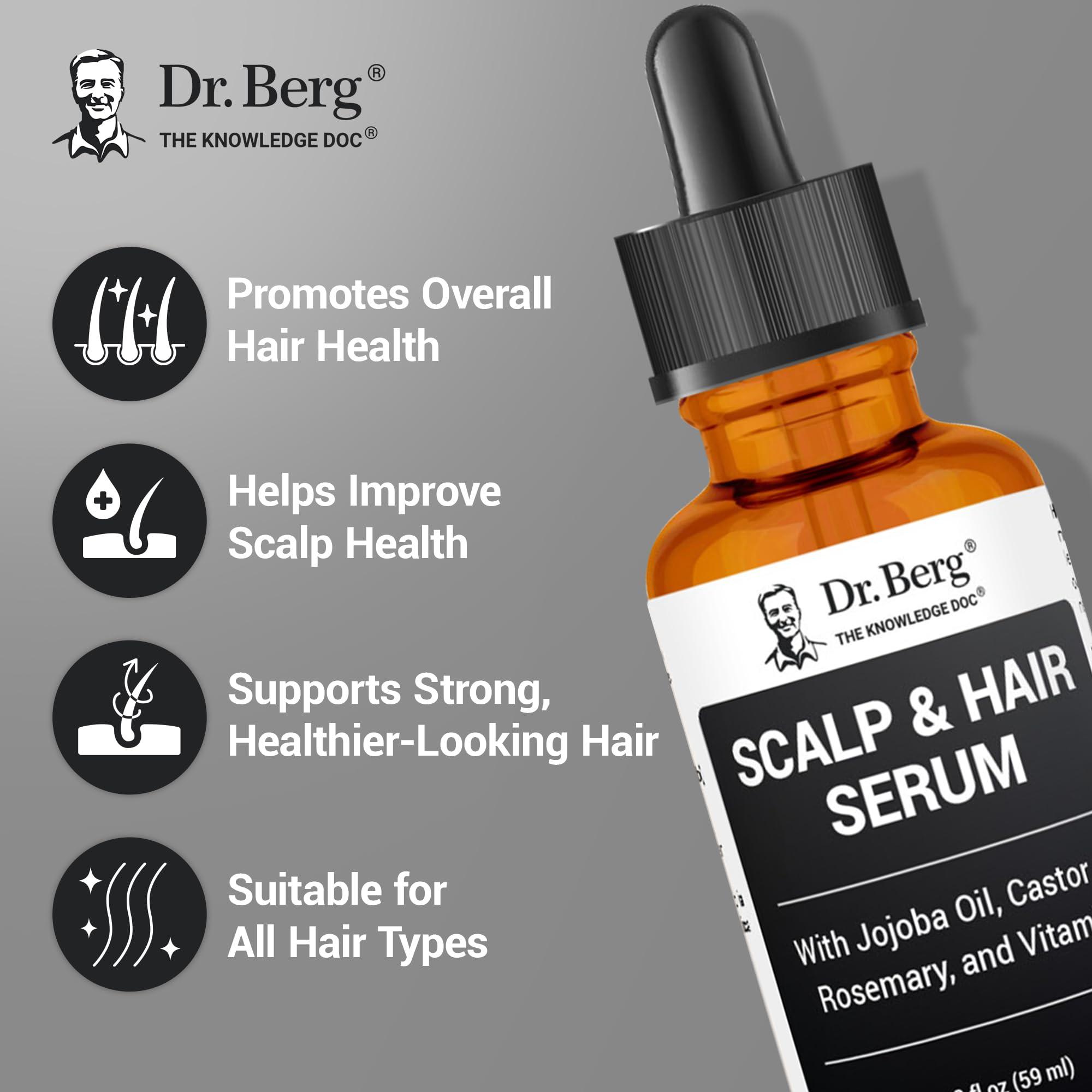 Dr. Berg Scalp & Hair Serum (Improved Formula) with Vitamin D3 & E - Clinically Tested, Paraben- and Sulfate-Free Hair Oil for Women & Men - Includes Rosemary Oil, Castor Oil & Jojoba Oil - 2 Fl oz - Image 4
