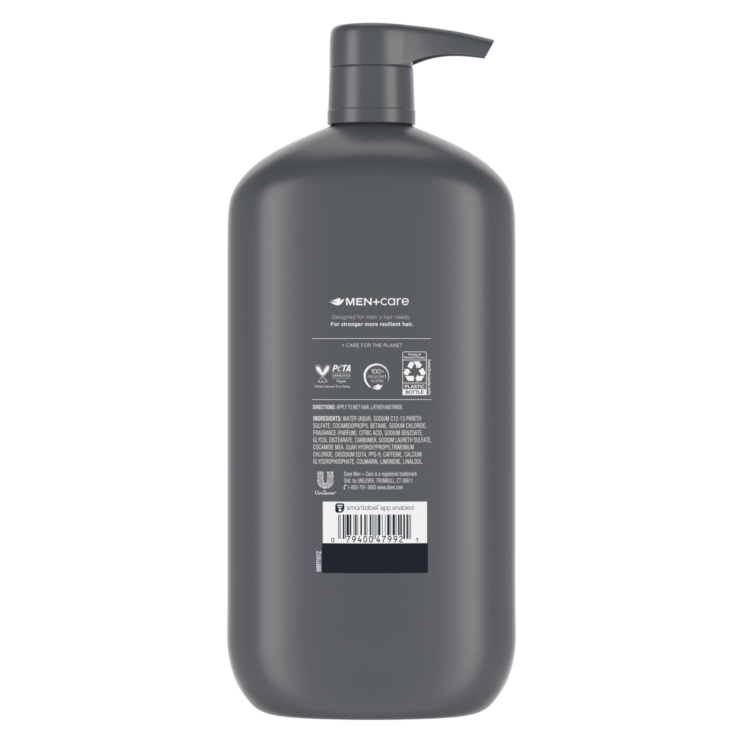 DOVE MEN + CARE 2-in-1 Shampoo + Conditioner Thick + Strong for Fortifying Hair from Root to Tip, with Calcium, 31 oz - Image 2