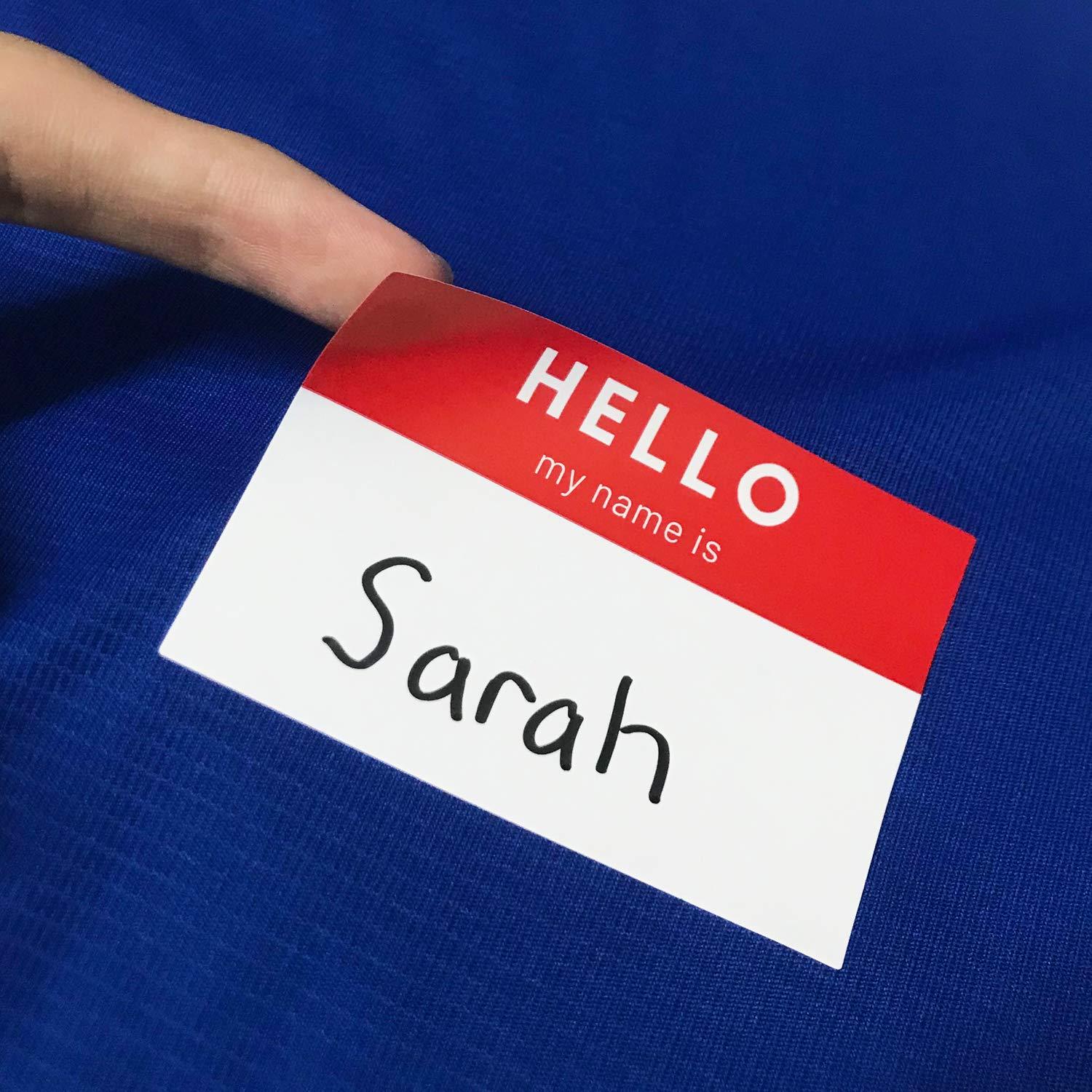 250 Pack - Hello My Name is Stickers, Name Tags Stickers Labels - 3" x 2", 5 Colors - Image 5
