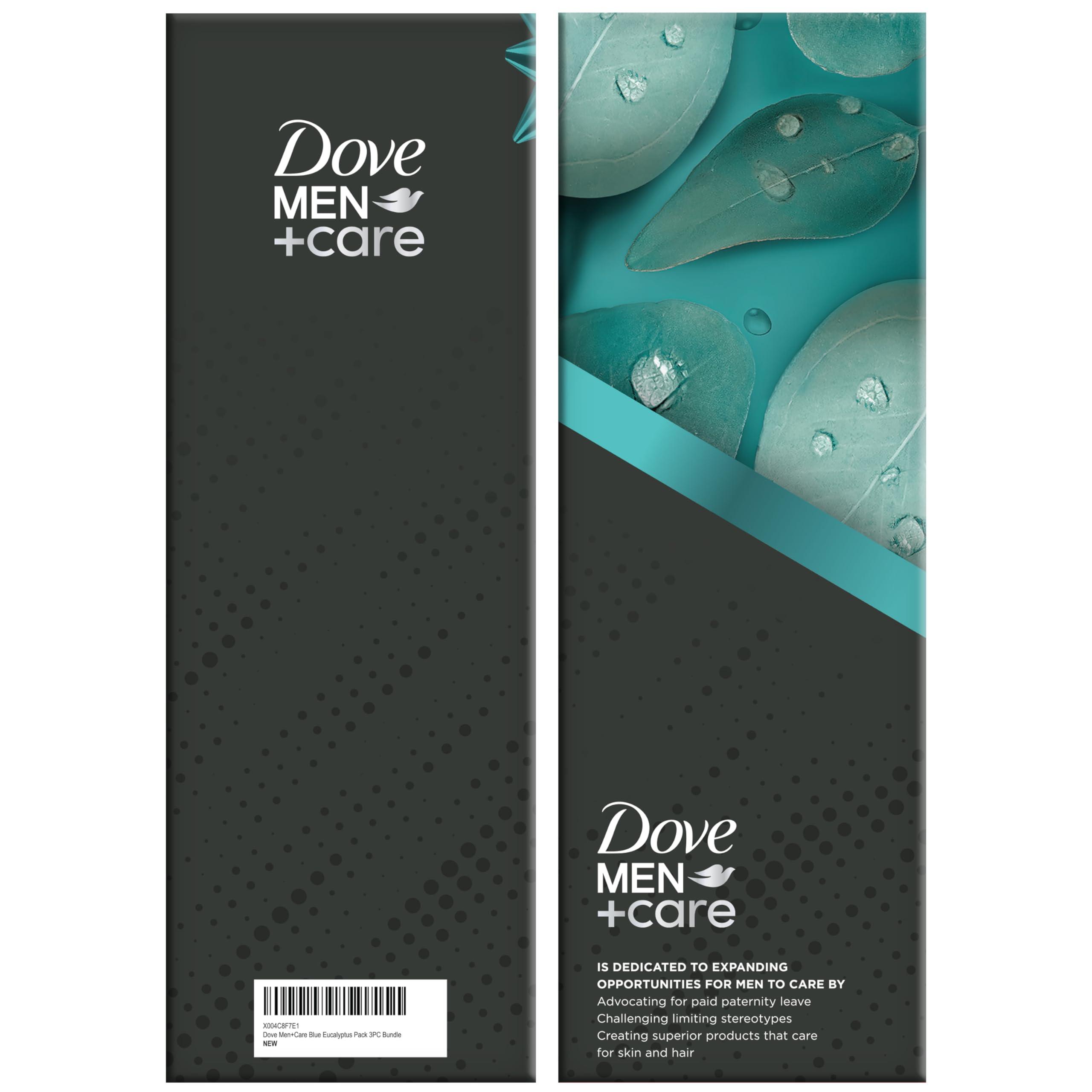 Dove Men + Care Bundle – Blue Eucalyptus + Birch Body + Face Wash, 2-in-1 Shampoo + Conditioner & 48H Aluminum-Free Deodorant (3 Piece Set) - Image 5