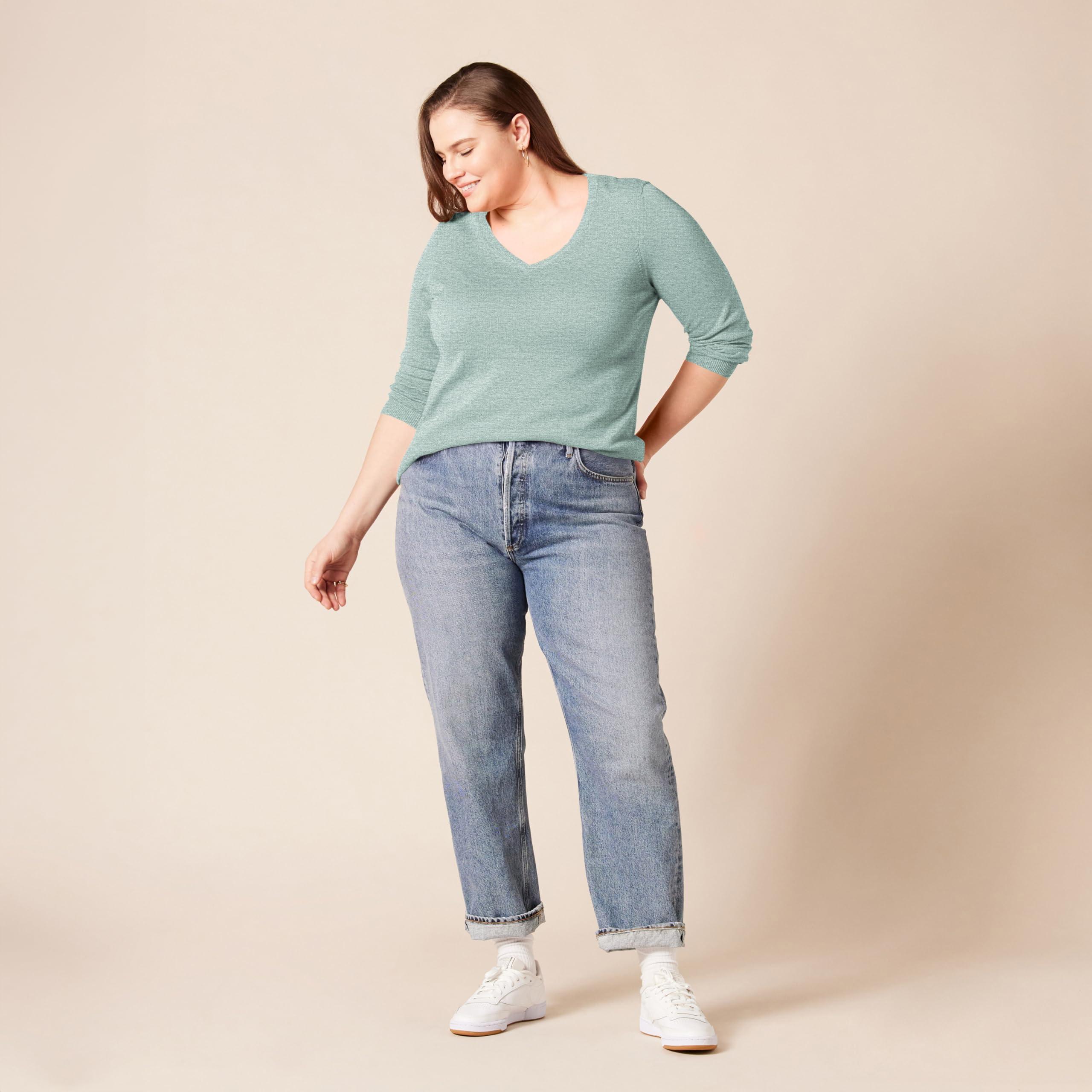 Amazon Essentials Women's Classic-Fit Lightweight Long-Sleeve V-Neck Sweater (Available in Plus Size) - Image 8