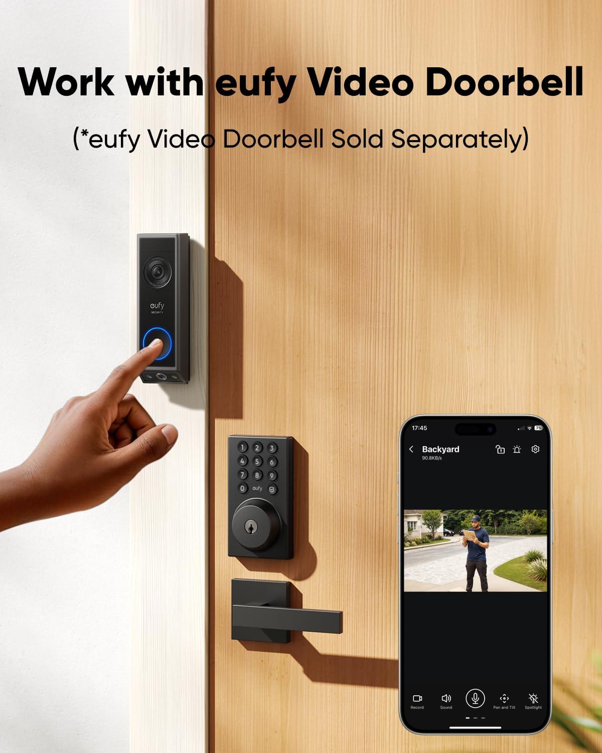 eufy Security Smart Lock C30, Keyless Entry, Built-in WiFi Deadbolt for Front Door, No Bridge Required, Easy Installation, App Remote Control, Auto Lock - Image 5