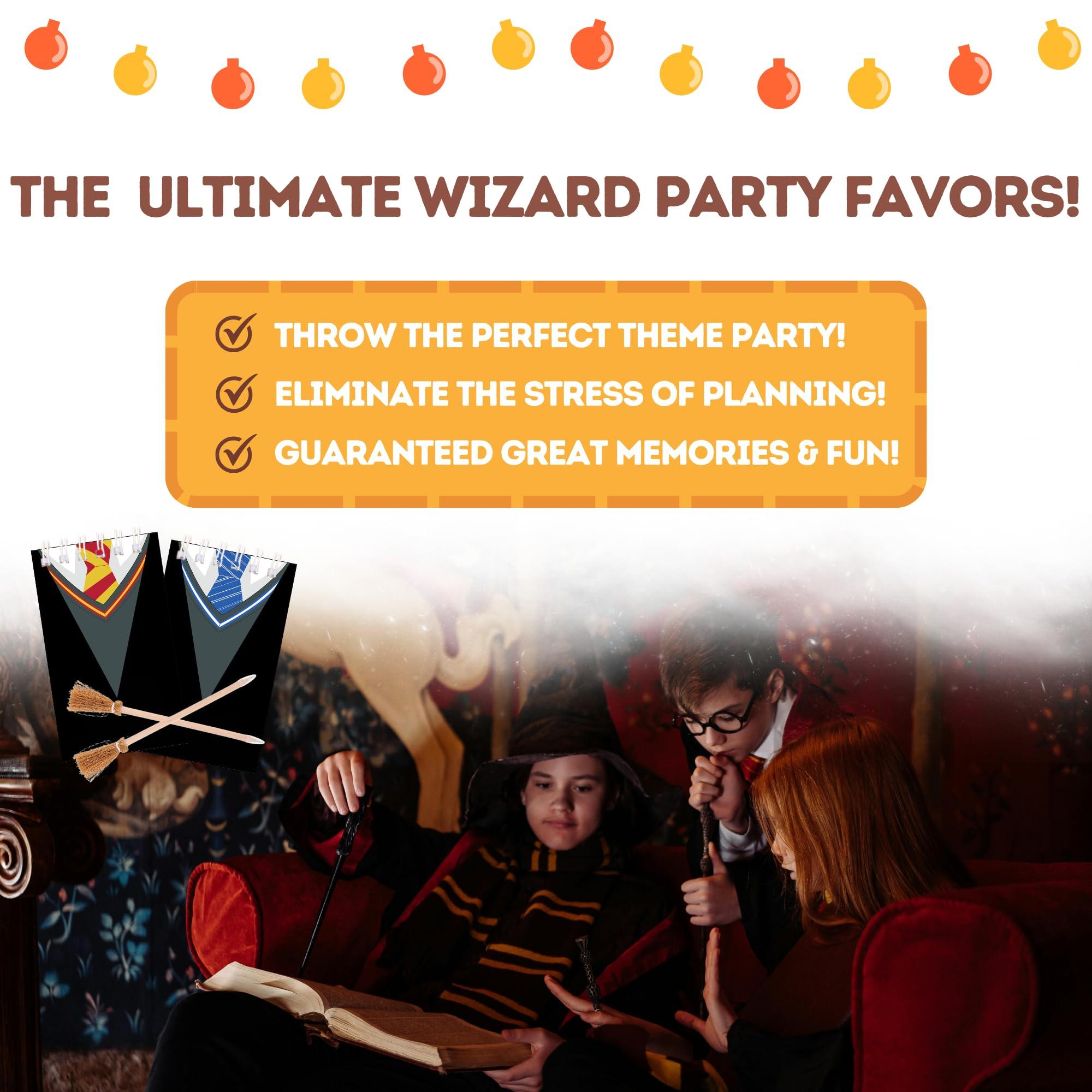 Echoglimmer 40 PCS Wizard Harry Party Favors | Birthday Party Decorations | Harry Party Supplies 20 Wizard Pencils & 20 Harry Party Notepads | Harry Party Favors | Party Décor | Birthday Games - Image 5
