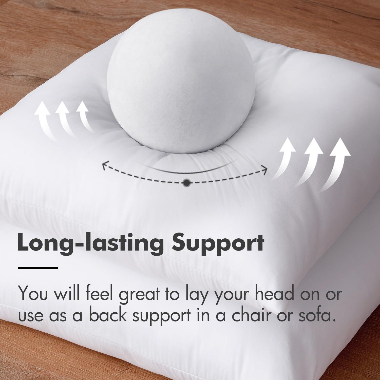 MIULEE Throw Pillow Insert Premium Pillow Stuffer Sham Rectangle for Decorative Cushion Bed Couch Sofa 12x20 Inch - Image 4