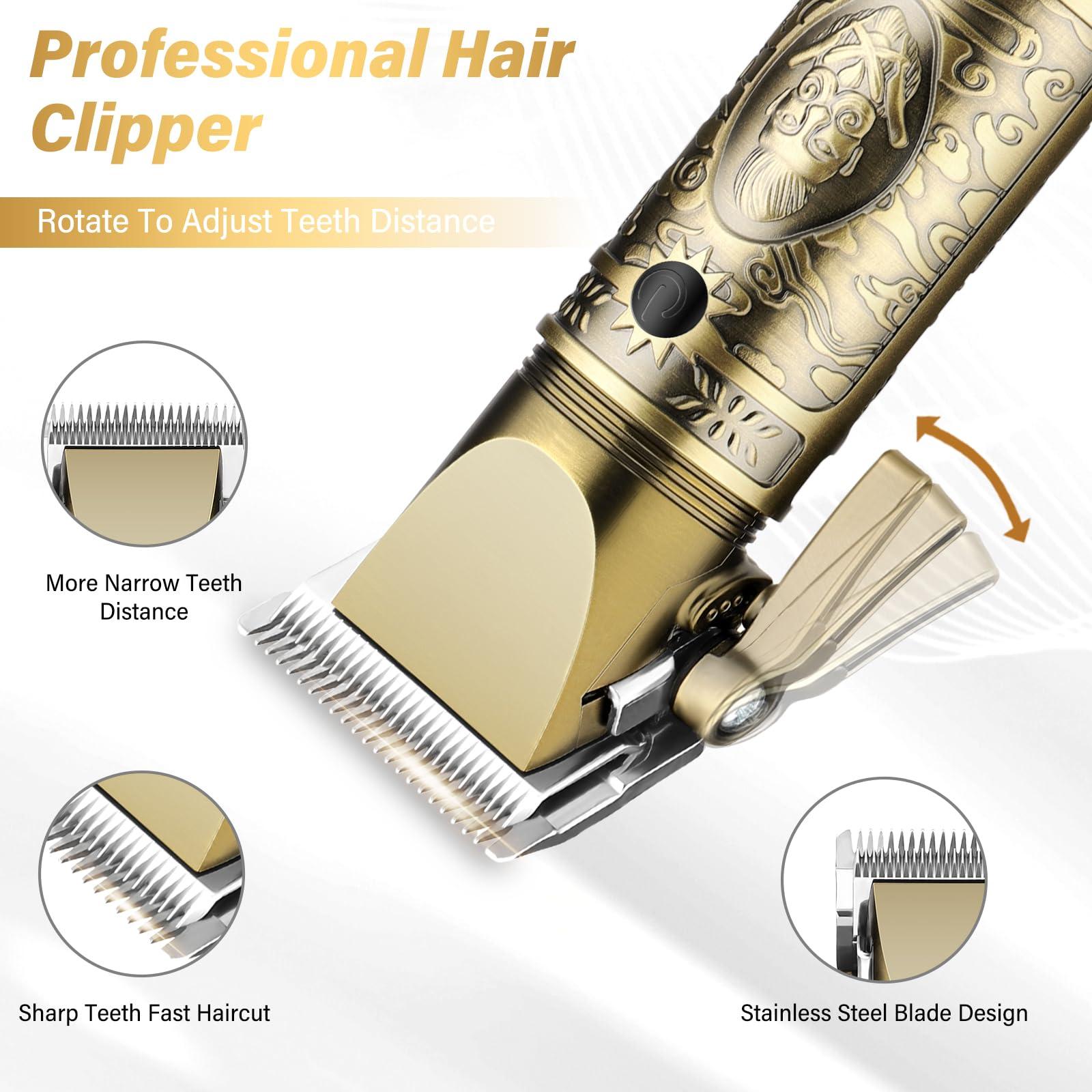 GSKY Hair Clippers for Men Professional, Beard Trimmer Kits & Sets, Cordless Mens Hair Trimmer, Electric Shavers, Haircutting Machine with LED Display, for Barber - Image 2
