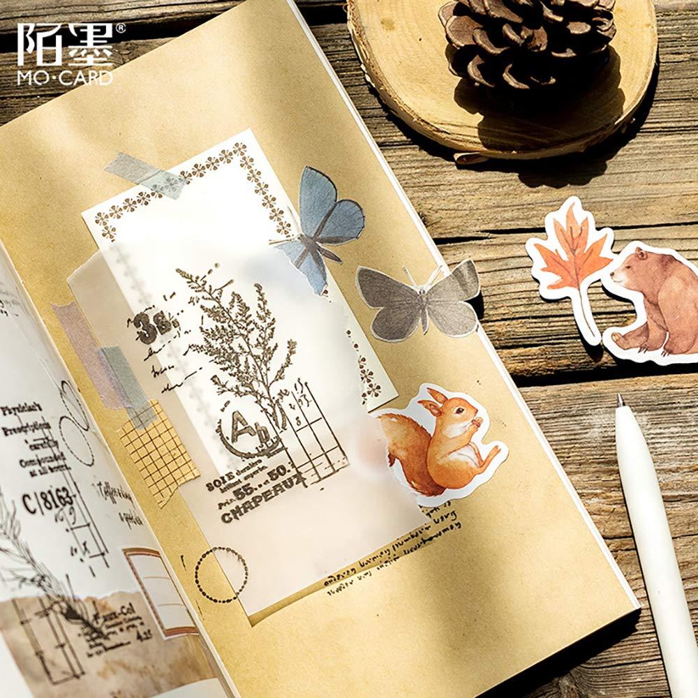 Small Scrapbooks Laptop Stickers, Doraking 46PCS Boxed Cute Autumn Style Stickers for Laptop, Scrapbooking, Suitcase (Autumn Forest, 46PCS/Box) - Image 5
