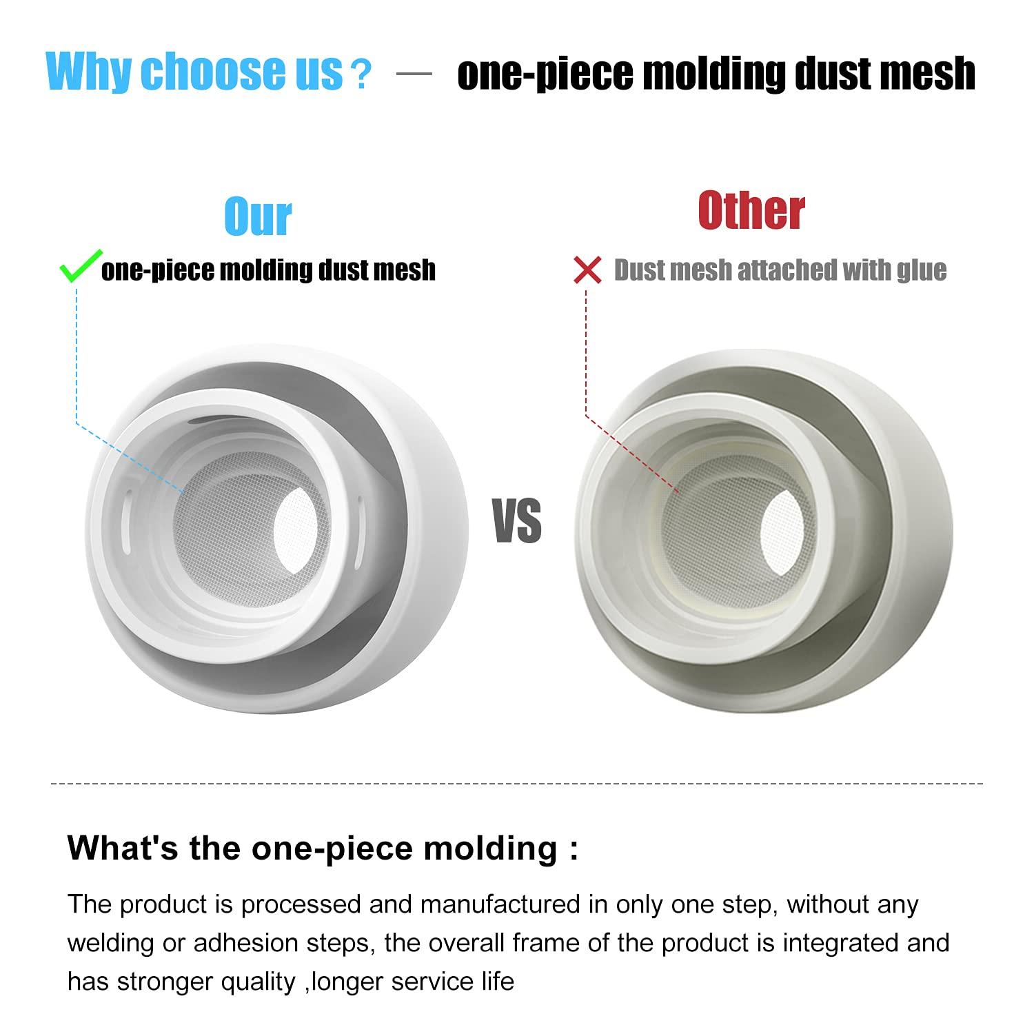 [3 Pairs] Replacement Ear Tips for AirPods Pro and AirPods Pro 2nd Generation with Noise Reduction Hole, 3 in 1 Cleaner Kit for AirPods 1 2 3 Pro/Pro 2, Silicone Ear Tips for AirPods Pro (S/M/L) - Image 6