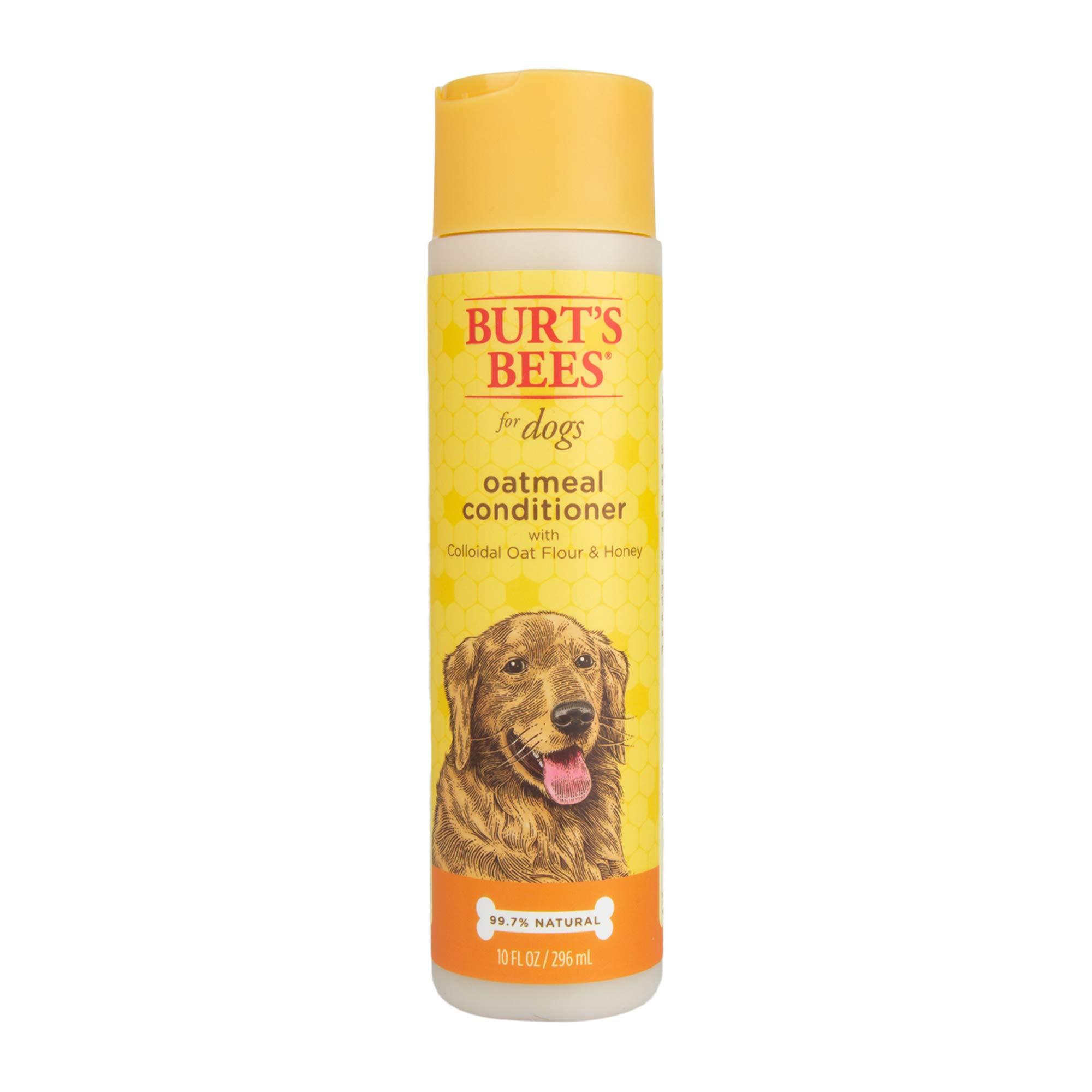Burt's Bees for Pets Oatmeal Dog Conditioner with Colloidal Oat Flour and Honey, 95% Natural Origin Formulas, Gentle Dog Conditioner, Best Dog Conditioner for Itchy Dogs, 10 oz
