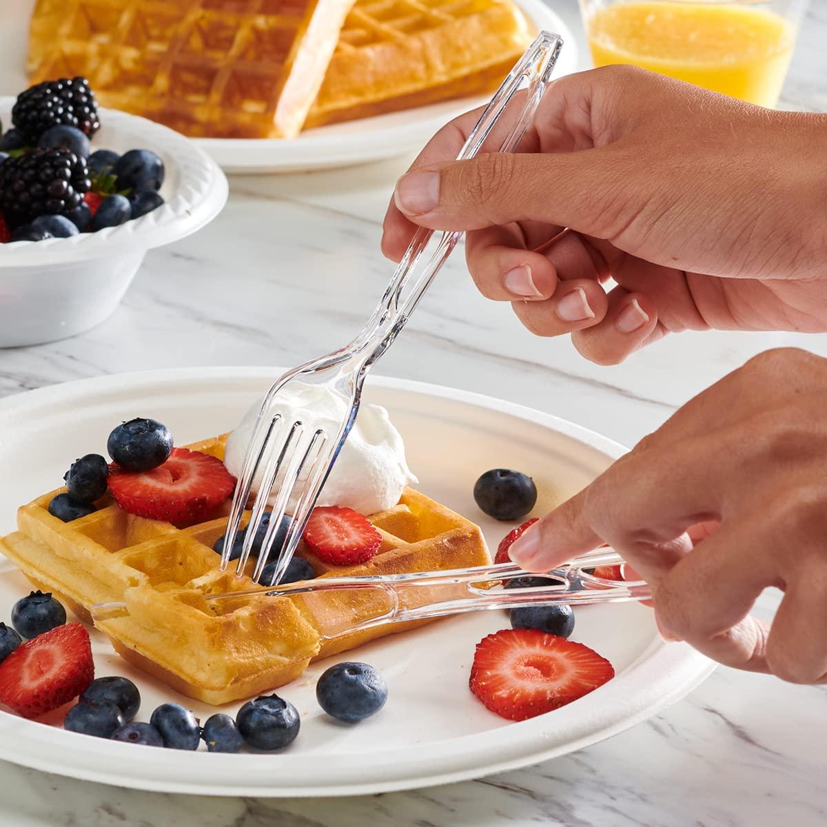 Comfy Package [200 Count Premium Heavyweight Disposable Knives - Clear Plastic Knives Heavy Duty, Perfect for Parties, Events, and Catering - Image 2