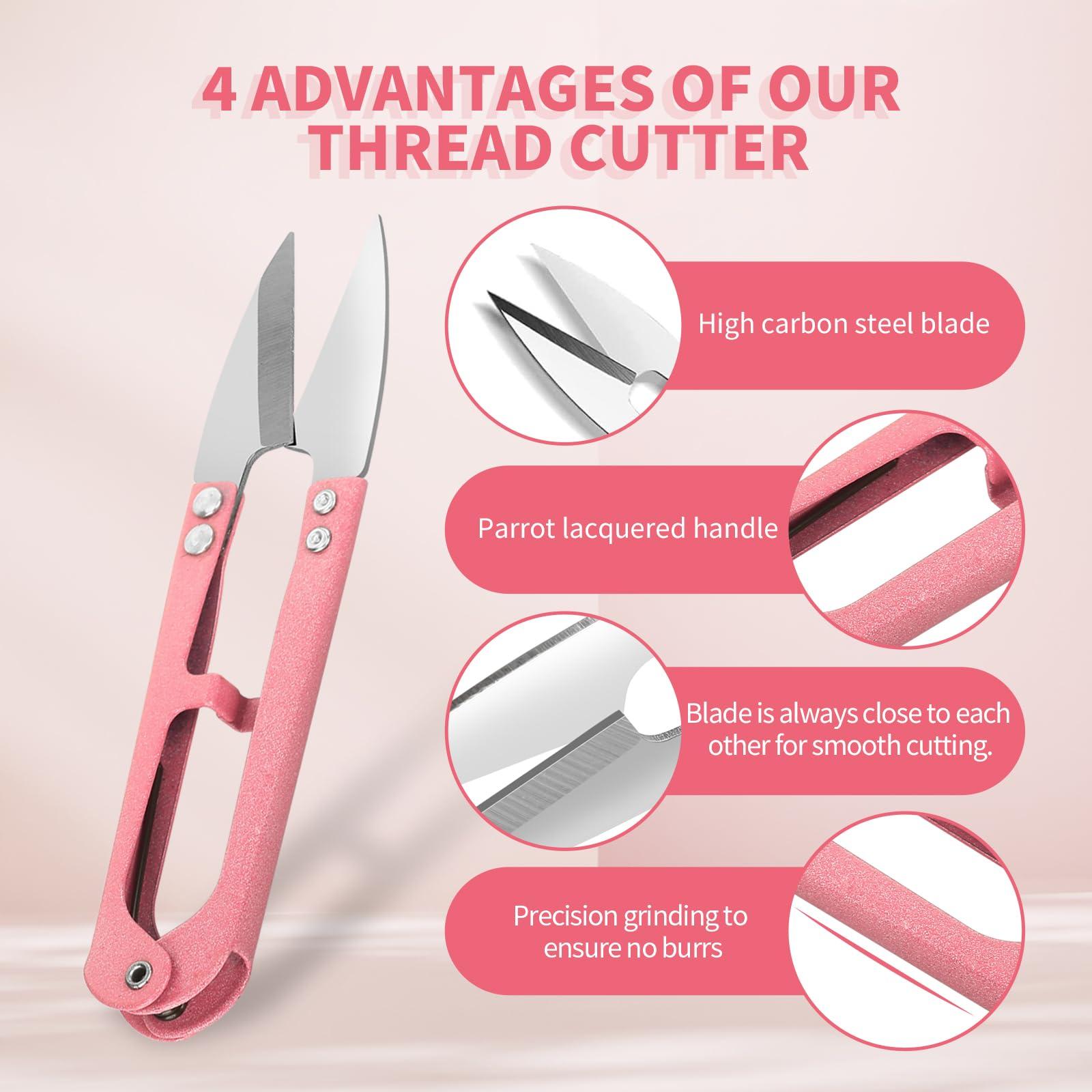 CZZXI 3PCS Thread Snips, High-Carbon Steel Thread Cutter, 4.25inch Yarn Scissors for Sewing, Quilting, Knitting, DIY, Jewelry Making, Bonsai Bud and Leaves Pruning. - Image 2