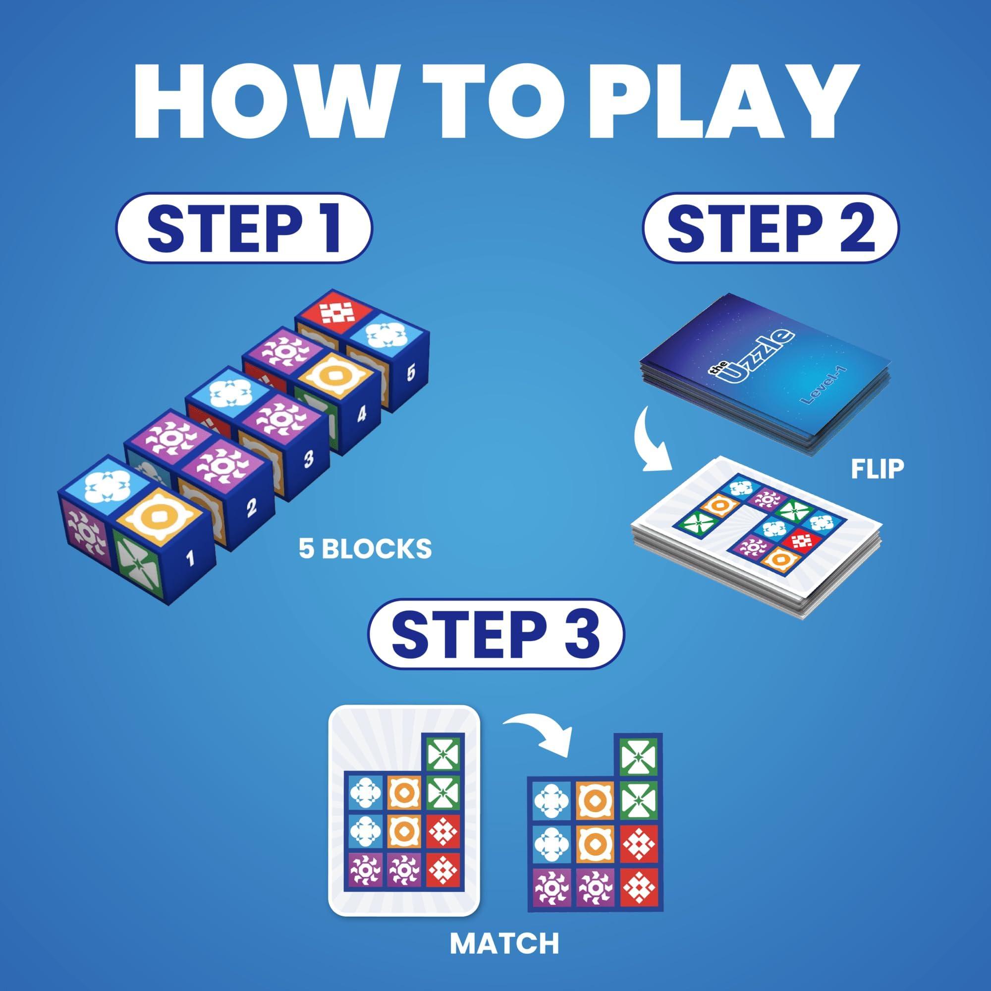 The Uzzle 3.0 Board Game, Family Board Games for Children & Adults, Block Puzzle Games for Ages 4+ - Image 5