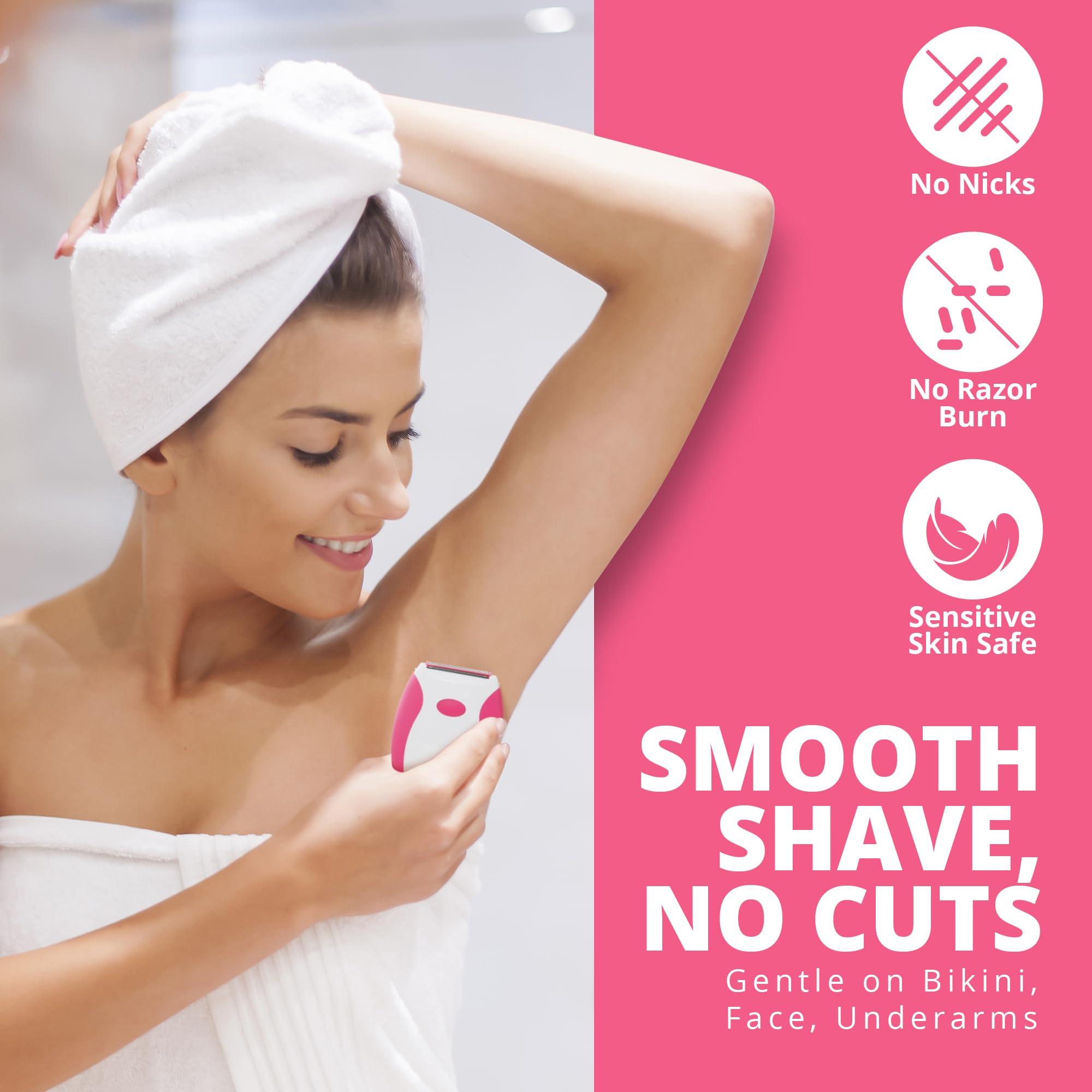 Electric Razors for Women, Shaving Machine for Private Area, Womens Electric Razor for Smooth Grooming, Female Bikini Trimmer Women for Pubic Hair, Lady Bikini Shaver (Color Varies) - Image 3