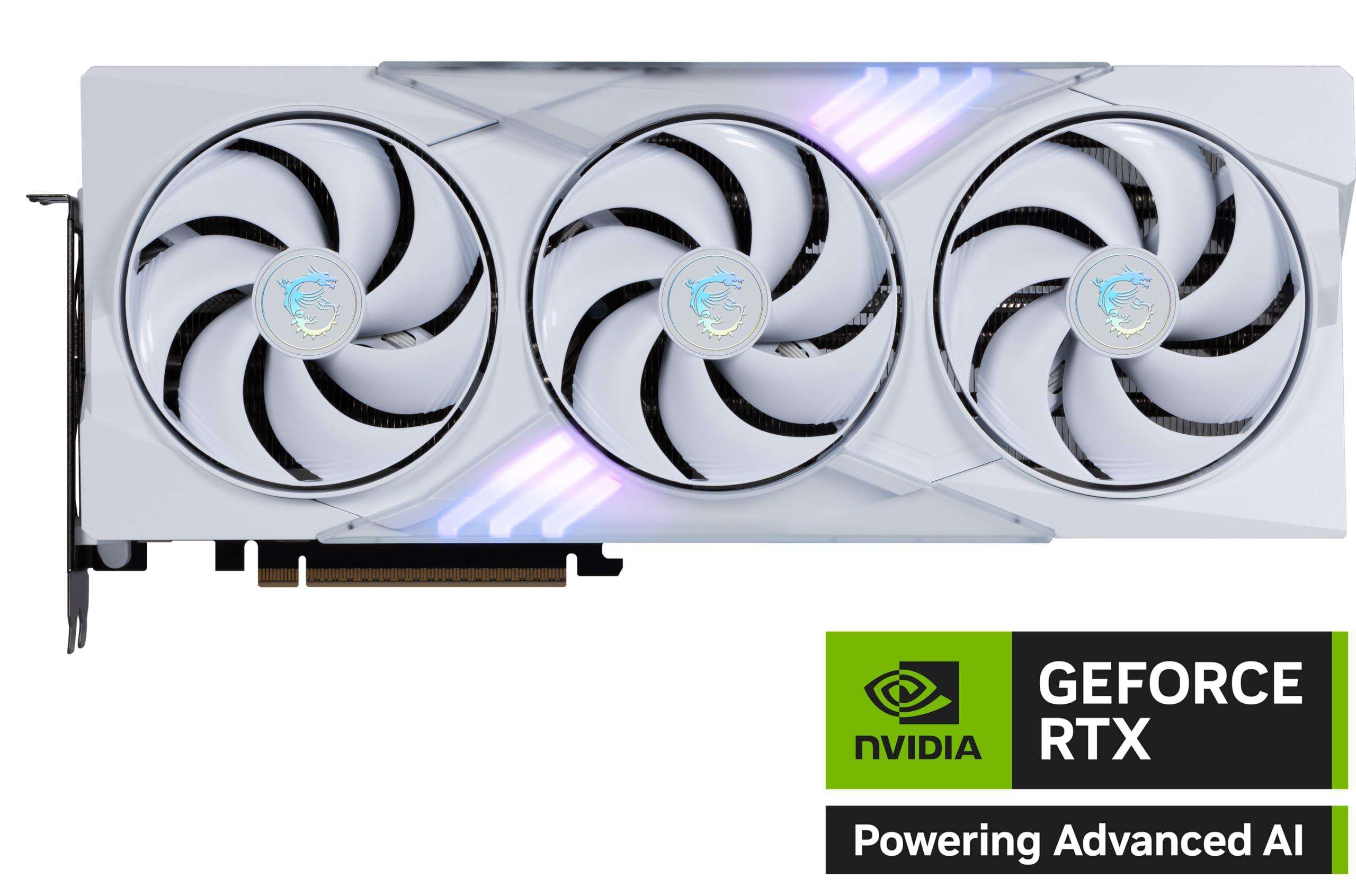 MSI Gaming RTX 5080 16G Gaming Trio OC White Graphics Card (16GB GDDR7, 256-bit, Extreme Clock TBD MHz, DisplayPort x 3 2.1a, HDMI 2.1b, NVIDIA Blackwell Architecture) - Image 2