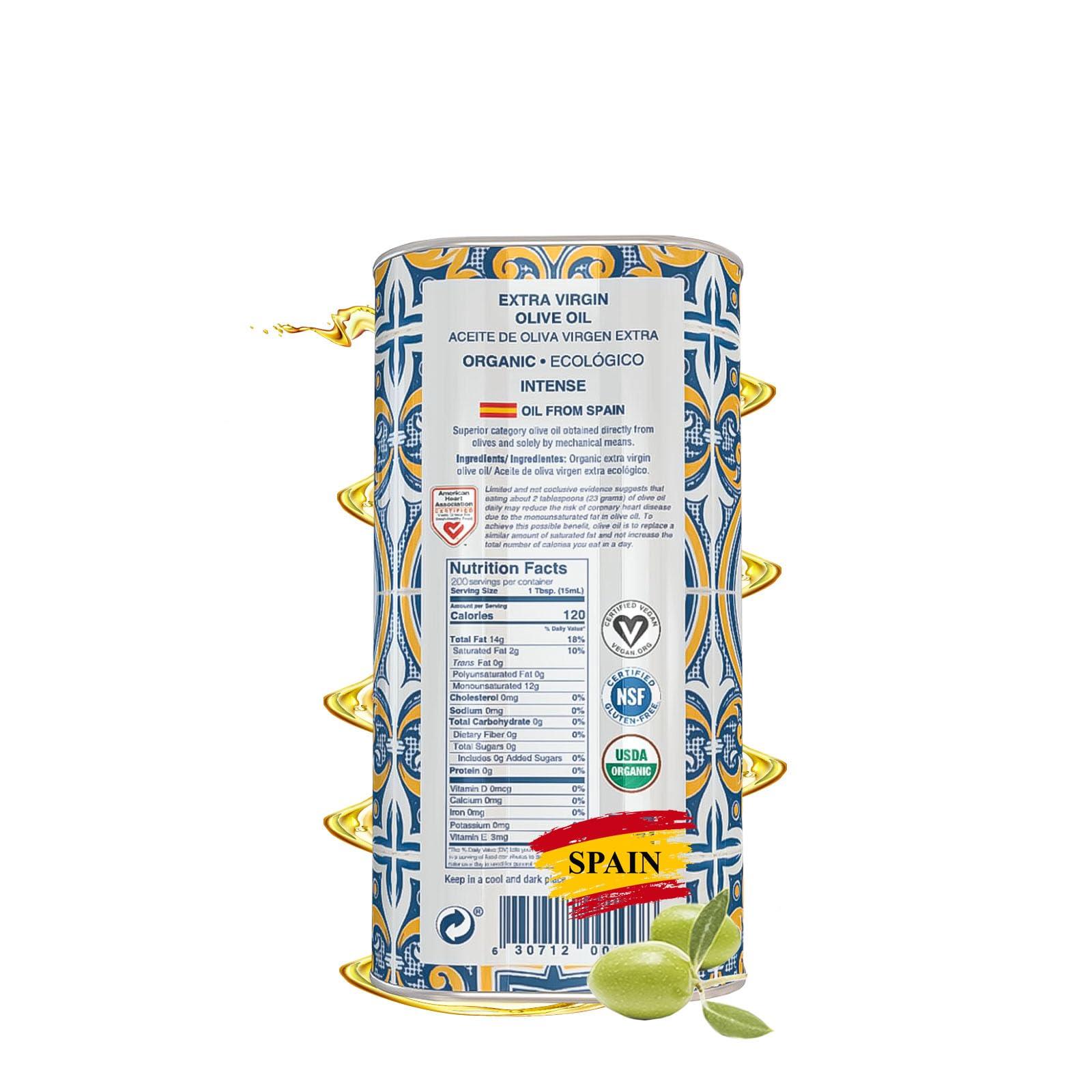 GARCÍA DE LA CRUZ - Organic Extra Virgin Olive Oil, Master Miller Premium Oil, Almond and Tomato Tones, Smooth Body, Sourced in Spain, Montes de Toledo, Bottled in Tins - 3L - Image 2