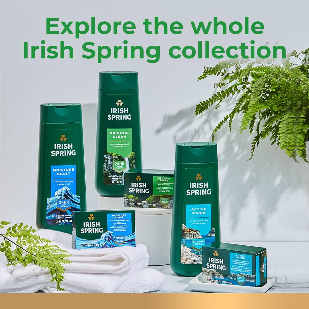 Irish Spring Icy Blast Bar Soap for Men, Mens Soap, Smell Fresh and Clean 12 Hours, Men Bars Washing Hands Body, Mild Skin, Recyclable Carton, 24 Pack, 3.7 Oz - Image 11