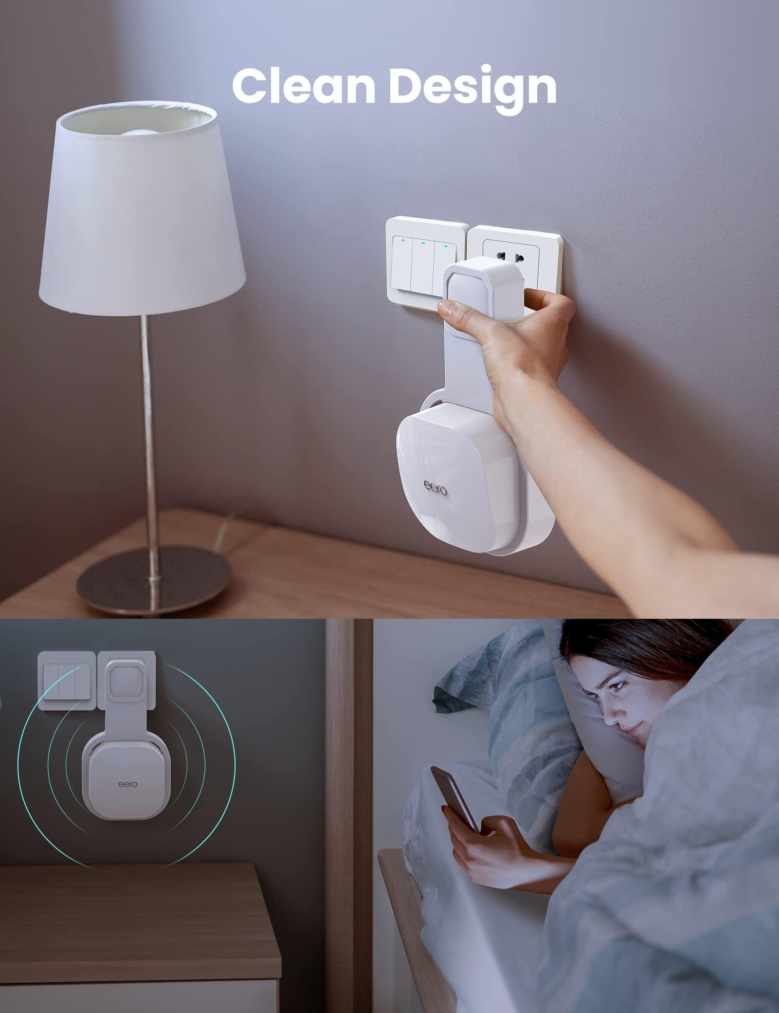 DG-Direct Wall Mount Holder Only for eero 6 Router Mesh Wi-Fi System,No Messy Wires,Stand Bracket for eero 6 Extender Space Saving White 3Pcs - Image 5