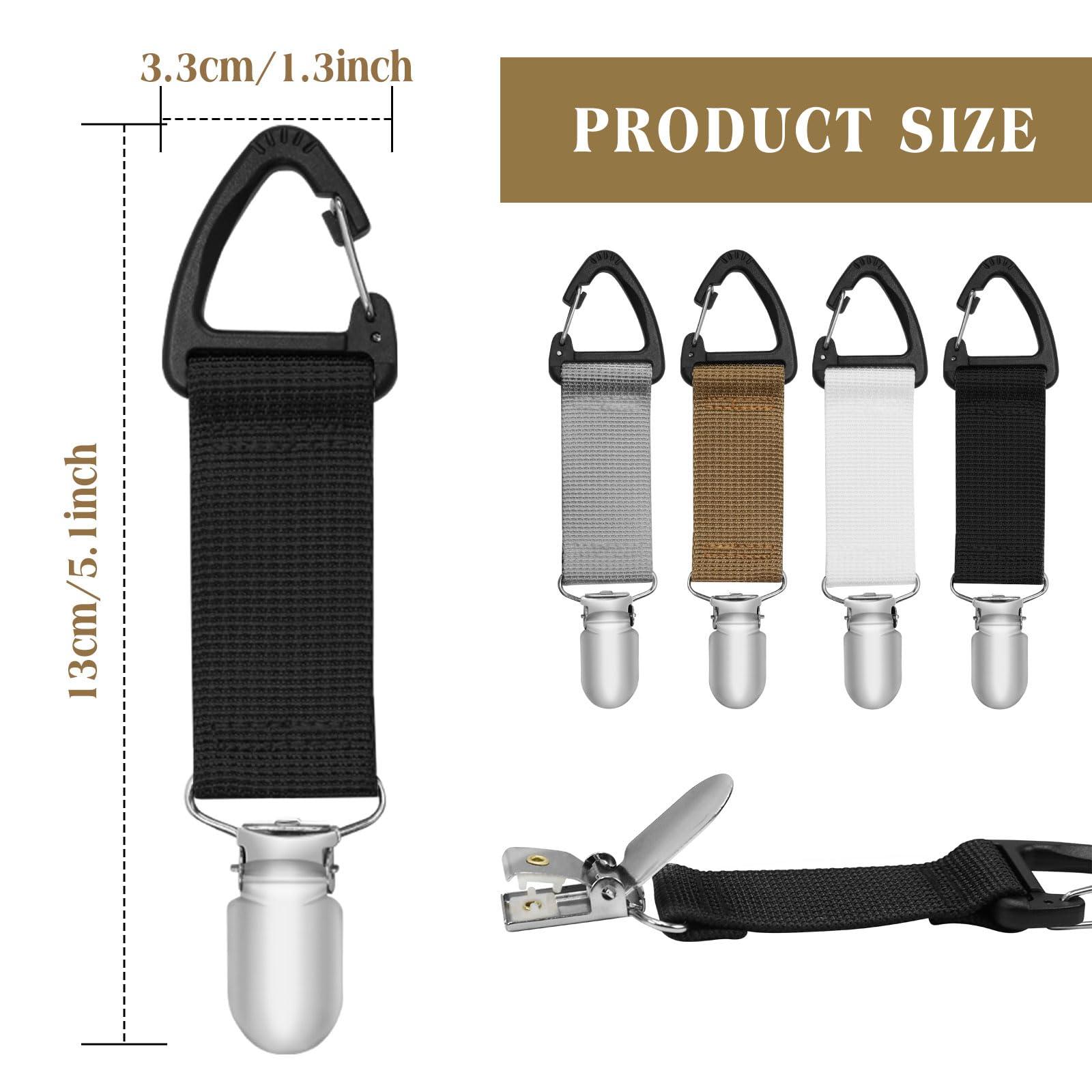 Rimoev 4Pcs Travel Hat Clip, Elastic Hat Clip for Travel, Hat Holder for Bags Luggage Backpack for Travel Handbag, Totes, Backpacks, Luggage Hat Companion Outdoor Travel Accessory - Image 2