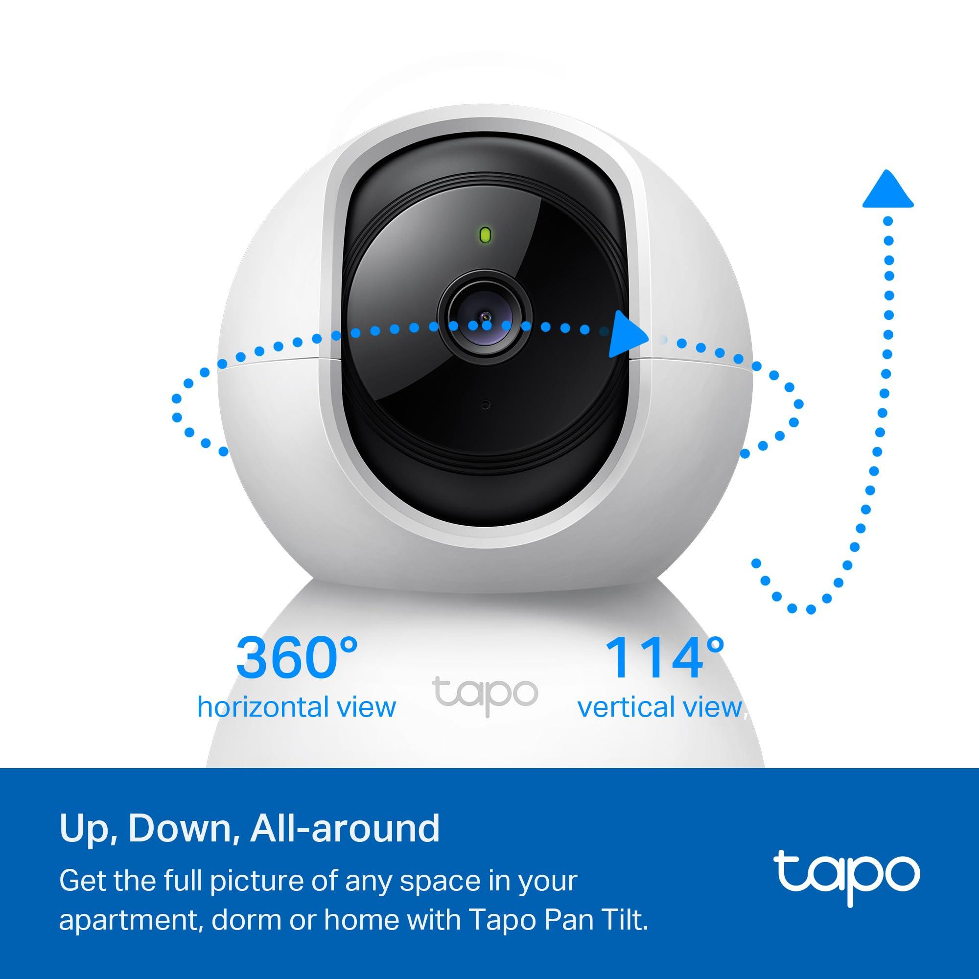 TP-Link Tapo 2K Pan/Tilt Security Camera for Baby Monitor, Dog Camera w/Motion Detection, 2-Way Audio, Siren, Night Vision, Cloud & SD Card Storage, Works with Alexa & Google Home, 2-Pack (C210P2) - Image 5