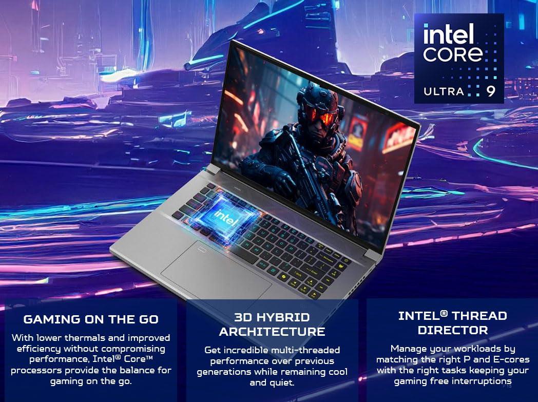 Acer Predator Triton Neo 16 Gaming Creator Laptop | 16" WQXGA+ 165Hz Calman Verified | AI-Powered | Intel Core Ultra 9 processor 185H | NVIDIA GeForce RTX 4070 | 32GB LPDDR5X | 1TB SSD | PTN16-51-932N - Image 3