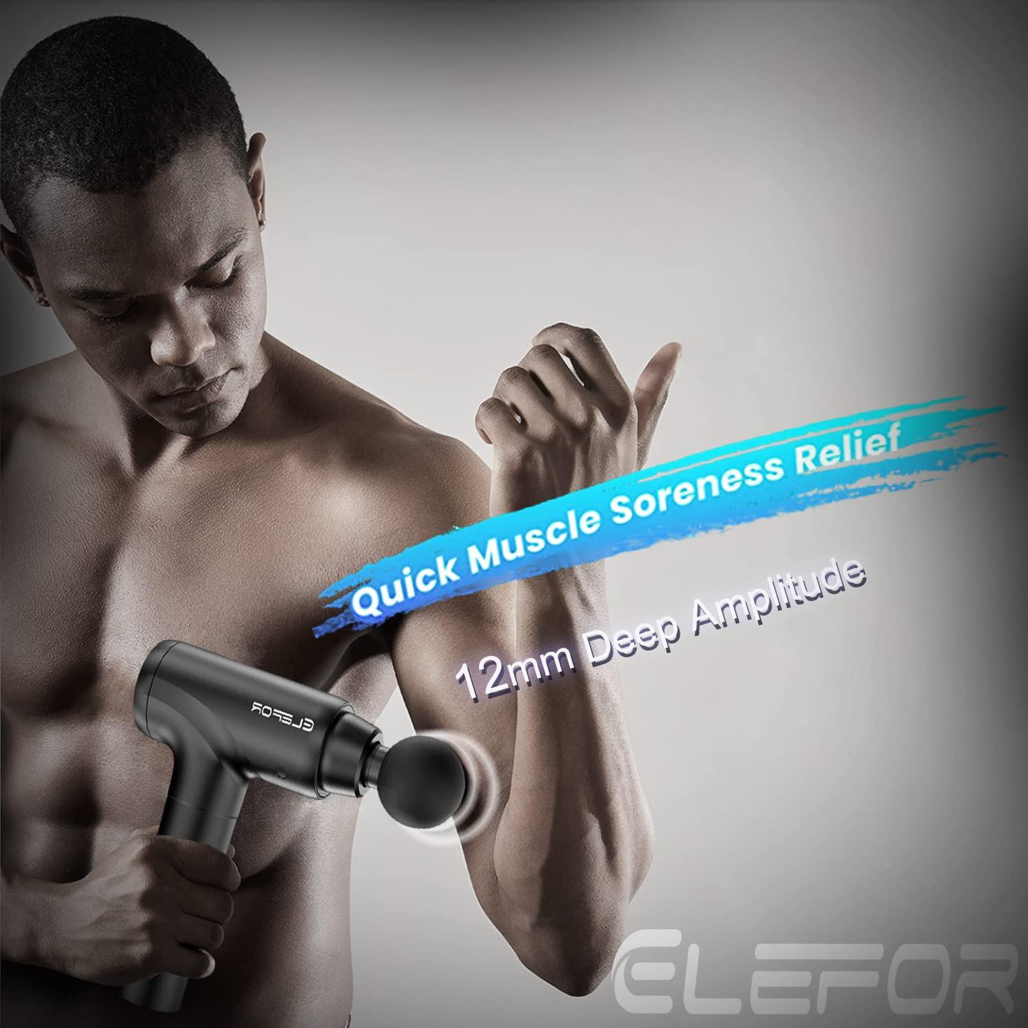 Massage Gun Deep Tissue,Percussion Back Massager Gun for Athletes Muscle Massage Gun for Pain Relief with 8 Massage Heads & 20 Speeds (Matte Black) - Image 3