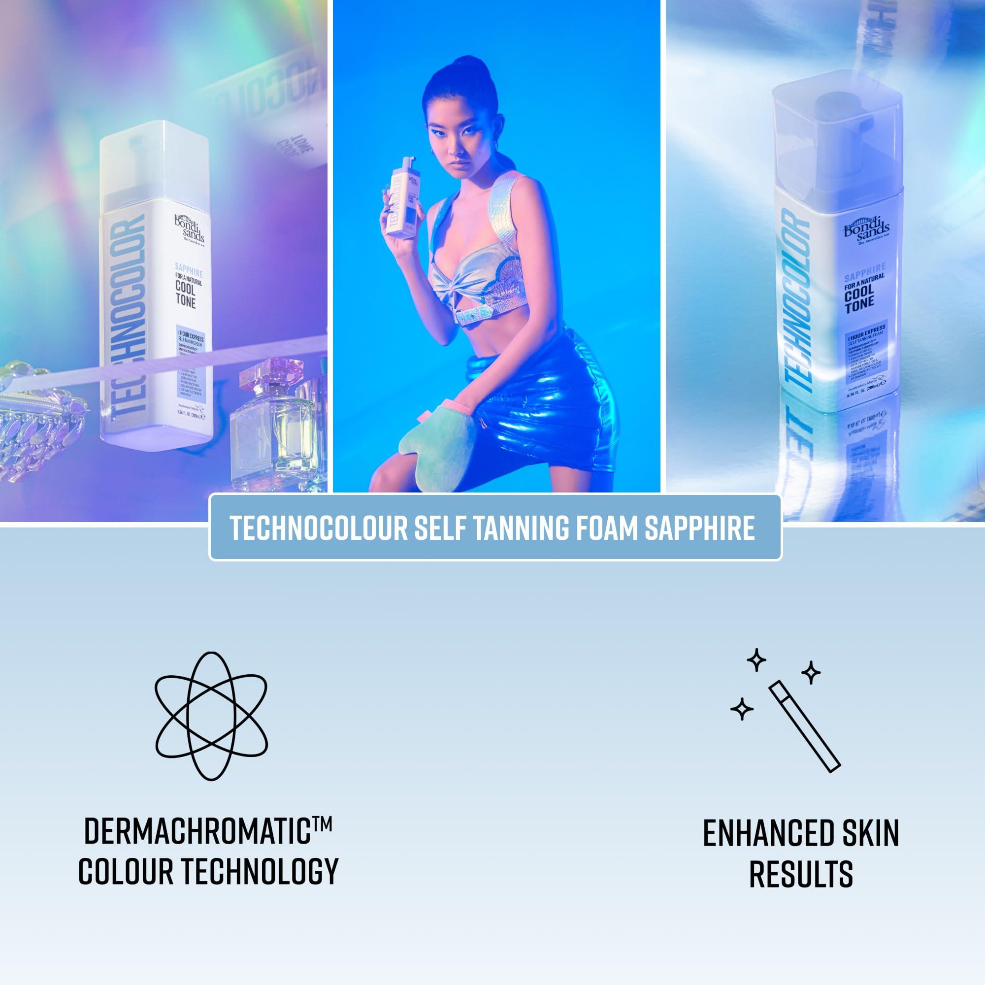 Bondi Sands Technocolor 1 Hour Express Self Tanning Foam, Innovative Formula, Hydrates for Natural Enhanced Skin Results, Available in 4 Shades - Image 3