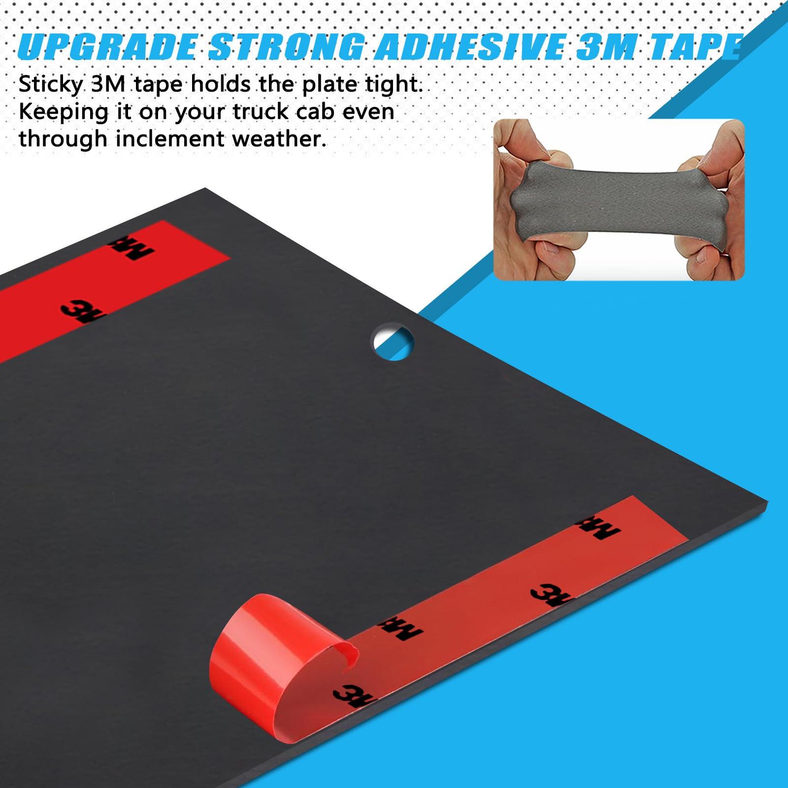 DHUJBFF 4PC Self-Adhesive Magnetic Mount Pad for Cars Pickup Trucks SUV Aluminum Cabs, for Magnetic Light Mounts, Resistant Black Powdercoat, Ideal for Light Bars, Strobe Beacons, Spot Lights - Image 5