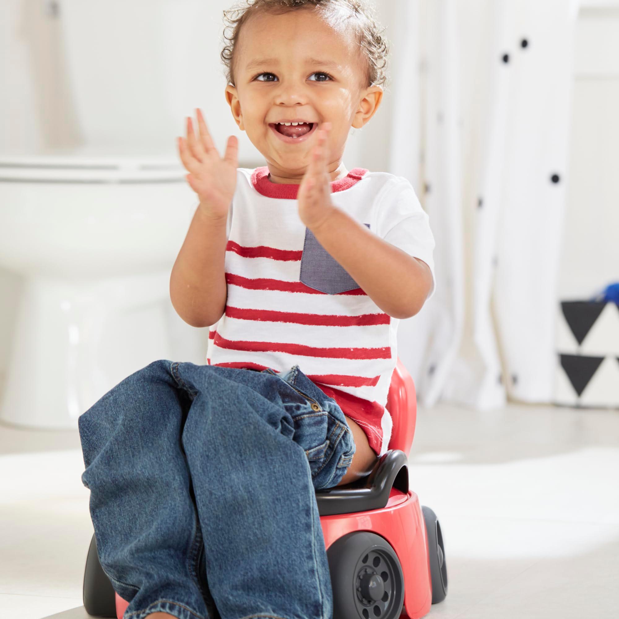 The First Years Training Wheels Racer Potty Training Toilet - Race Car Training Potty - Includes Detachable Toddler Toilet Seat and Kids Potty - Ages 18 Months and Up - Image 6