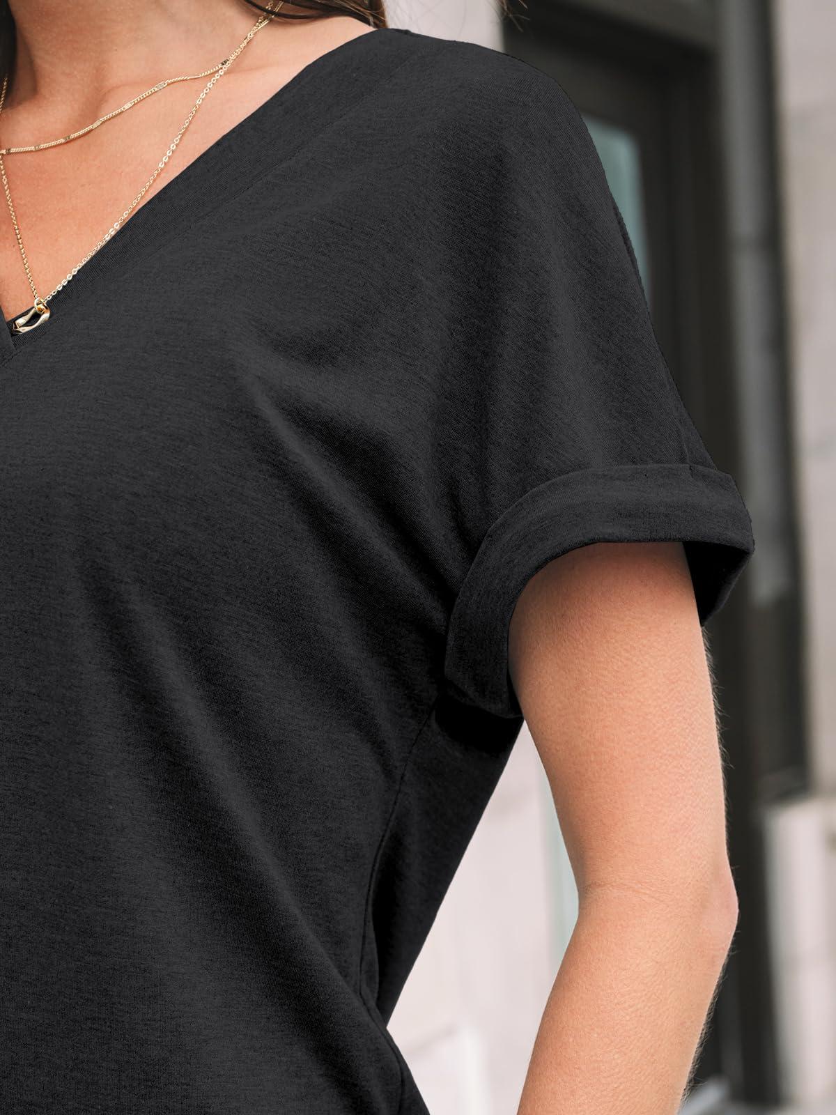 AUTOMET Womens Tops Short Sleeve T Shirt Summer V Neck Casual Top 2025 Spring Cute Basic Trendy Outfits Fashion - Image 5