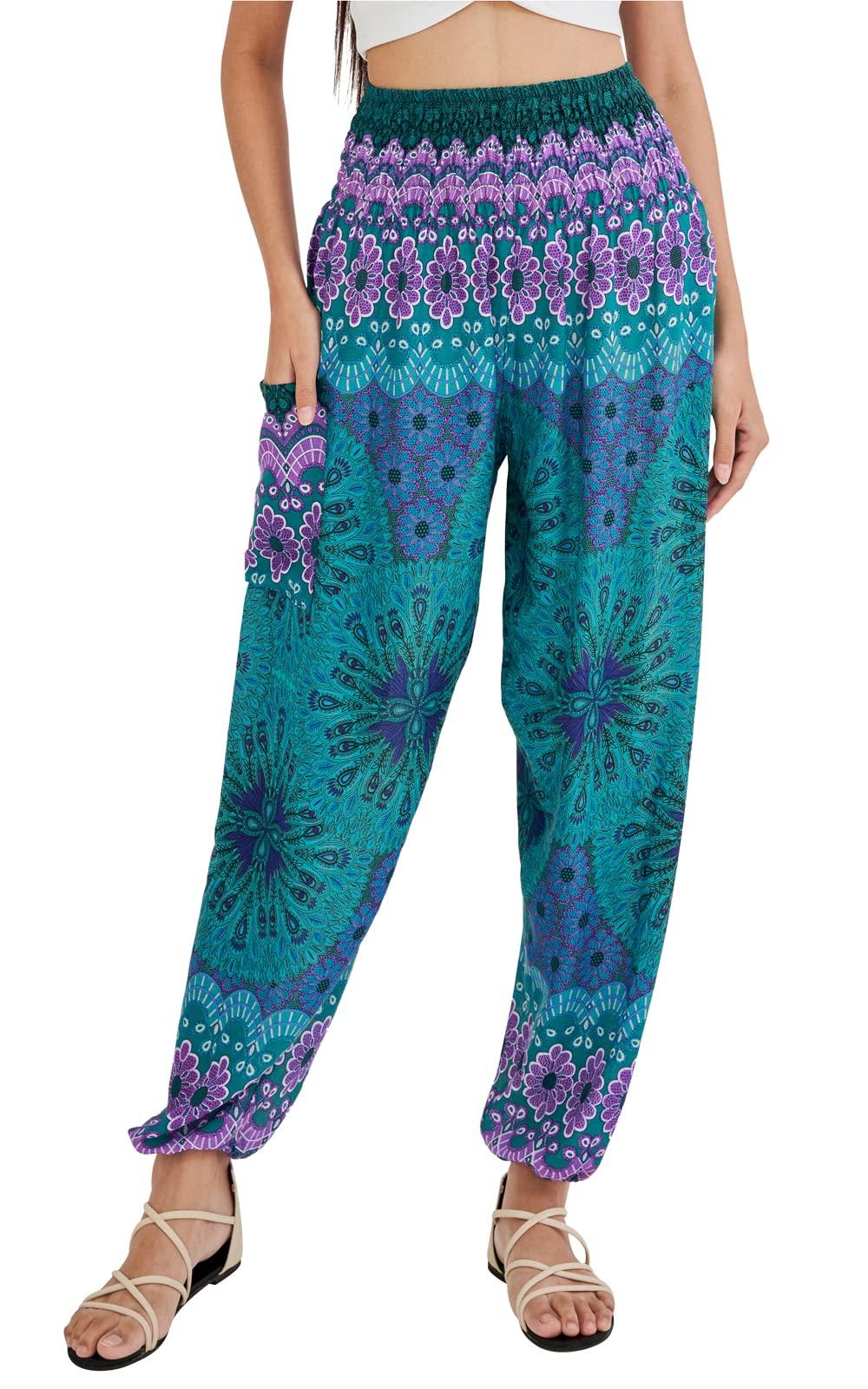Joob Joob Boho Pants for Women - Hippie Harem Pants Women - Womens Yoga Pants – Comfy Bohemian Flowy Hippie Clothes - Image 8