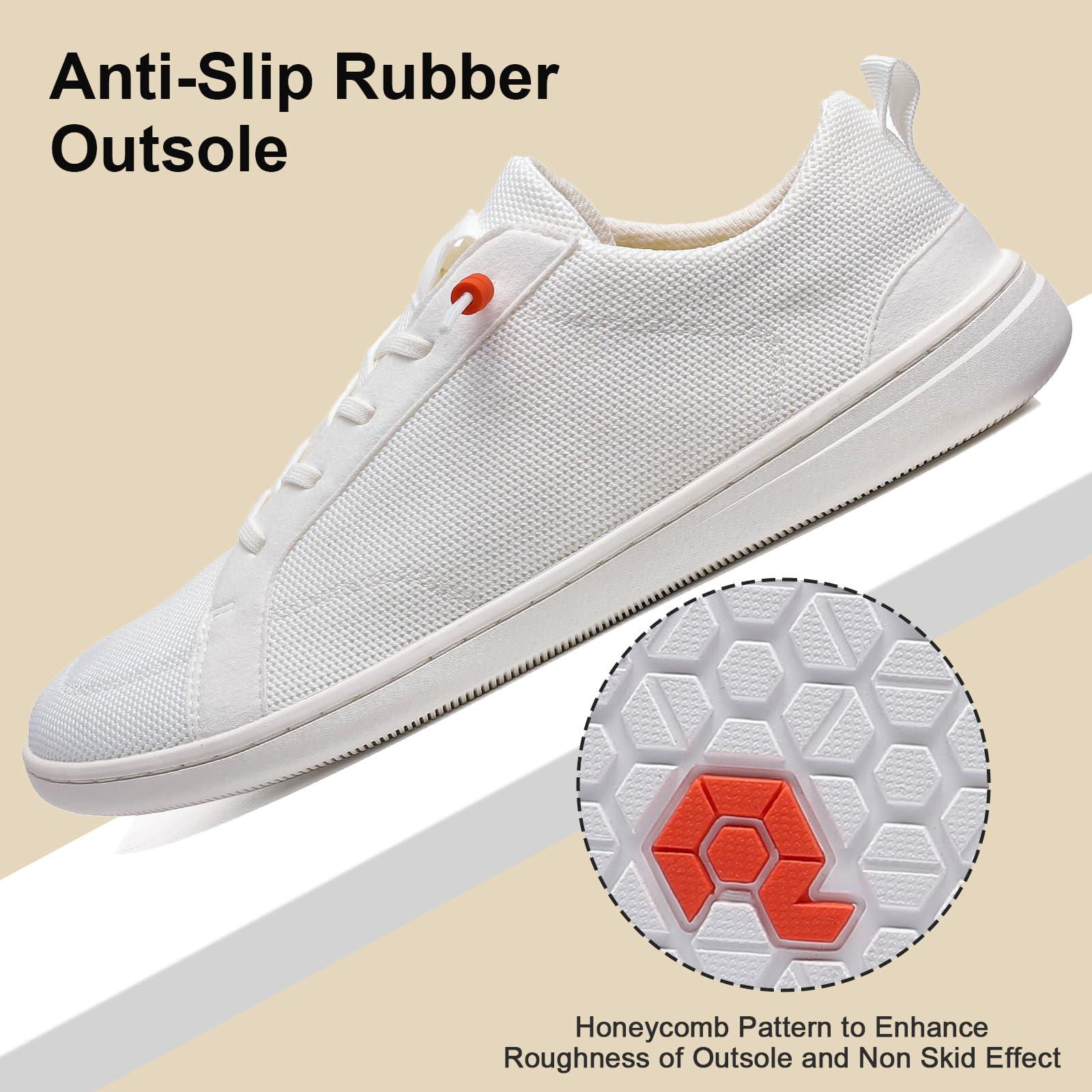 Men's Barefoot Wide Toe Box Shoes - Minimalist Barefoot Shoes with Zero Drop Sole Extra Wide Slip on Walking Shoes for Men - Image 7