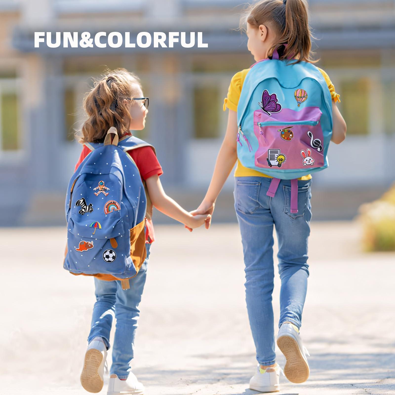 Solasocool Embroidered Iron on Patches Applique 70pcs Assorted Styles Iron on/Sew on Patch for Clothes Hats Backpacks Fabric Cute Embroidery Patches for Clothing Jeans Jackets DIY Accessories - Image 2